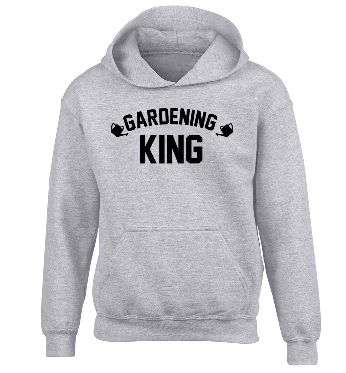 Gardening king children's grey hoodie 12-13 Years
