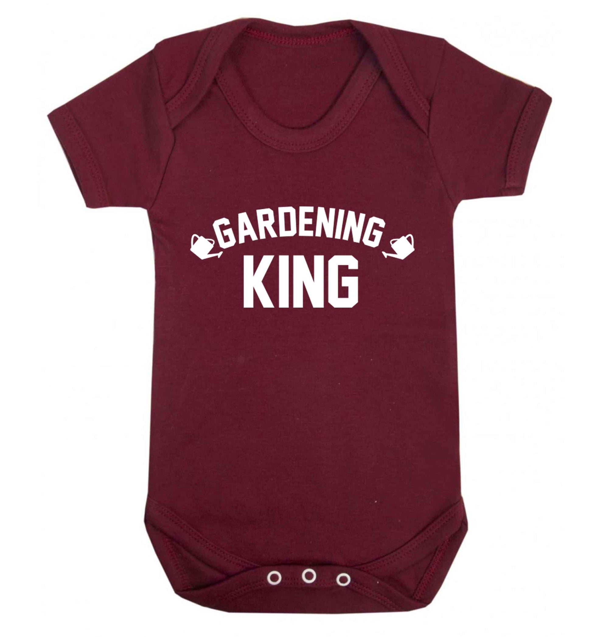 Gardening king Baby Vest maroon 18-24 months