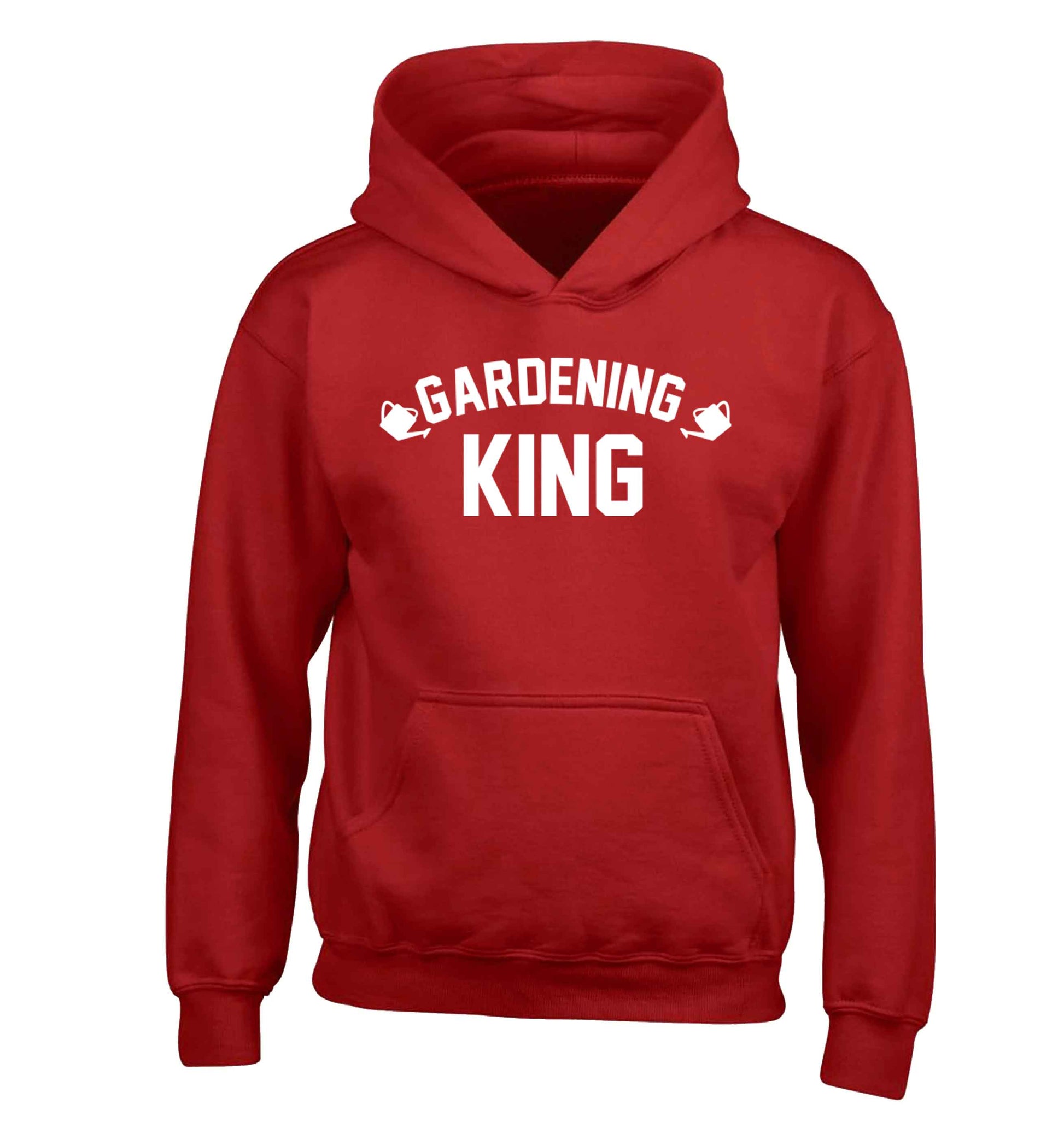 Gardening king children's red hoodie 12-13 Years