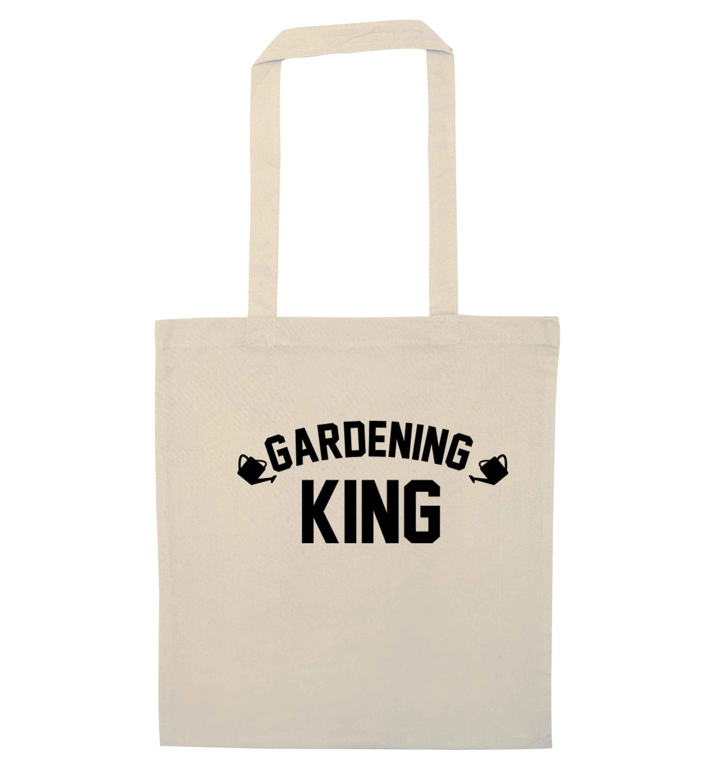 Gardening king natural tote bag