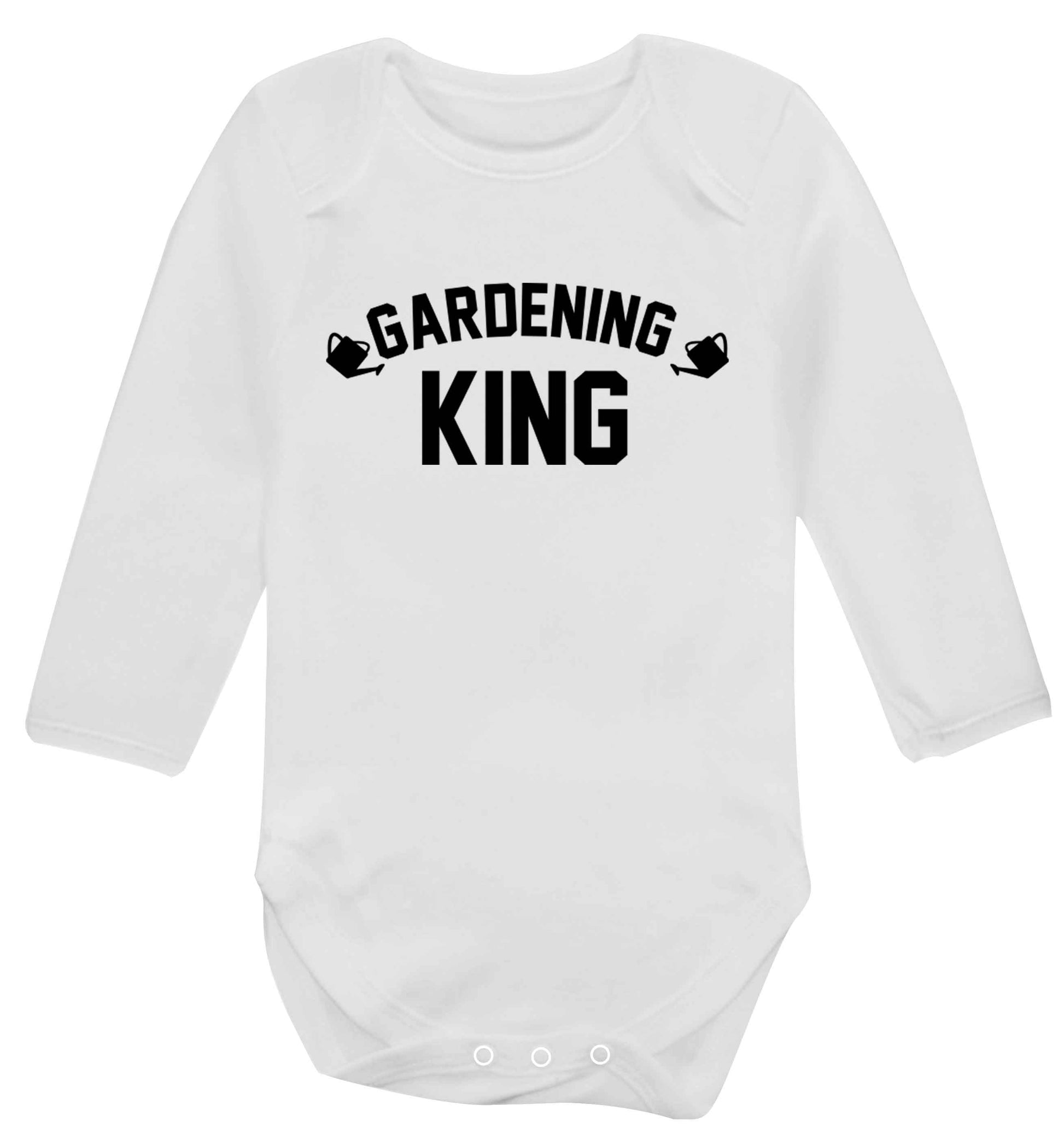 Gardening king Baby Vest long sleeved white 6-12 months