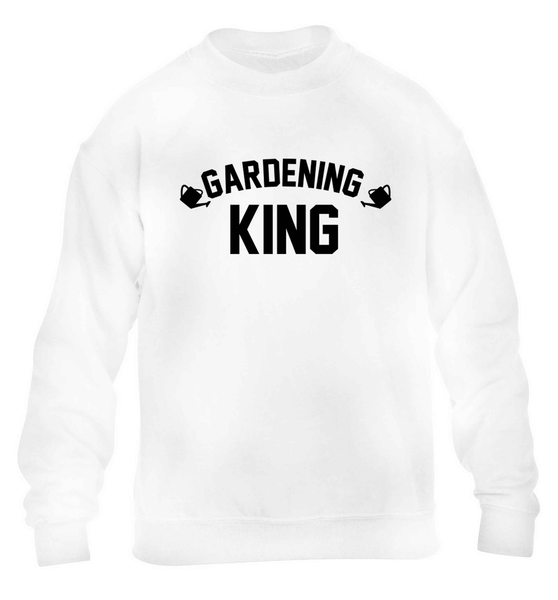 Gardening king children's white sweater 12-13 Years