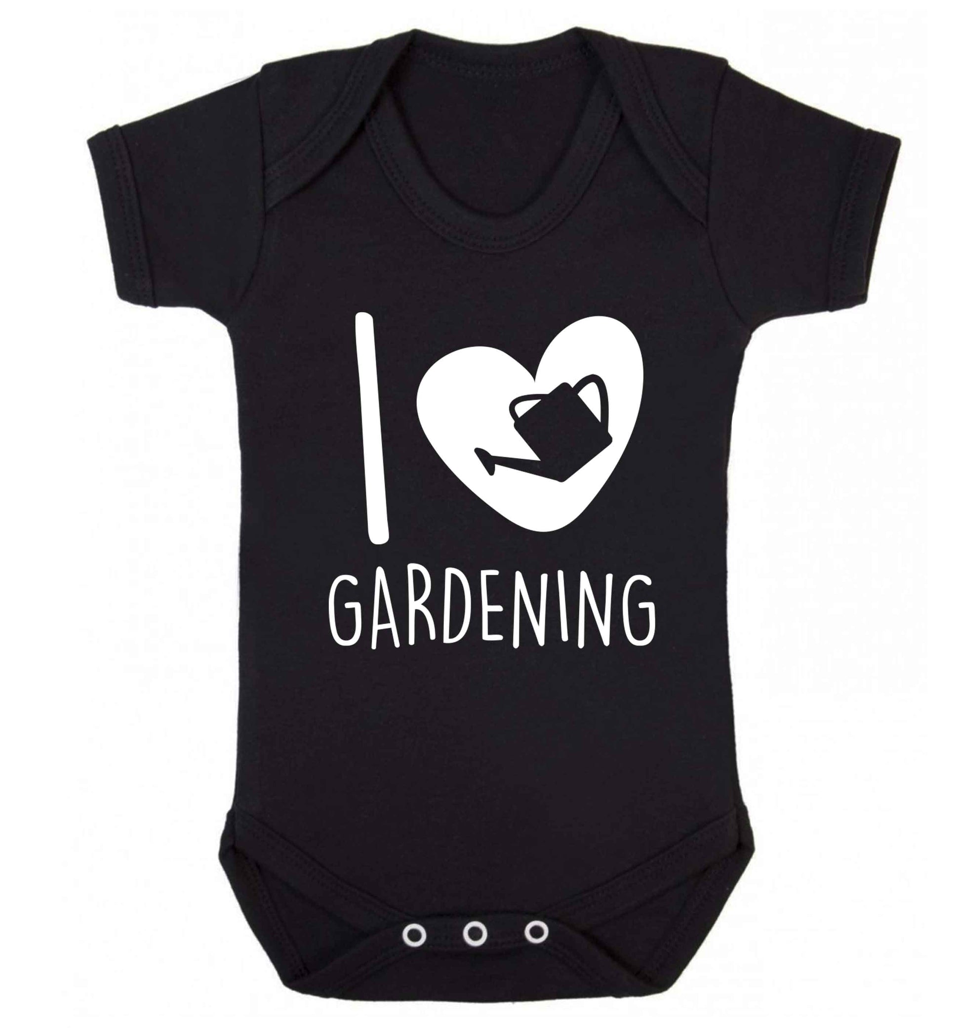I love gardening Baby Vest black 18-24 months