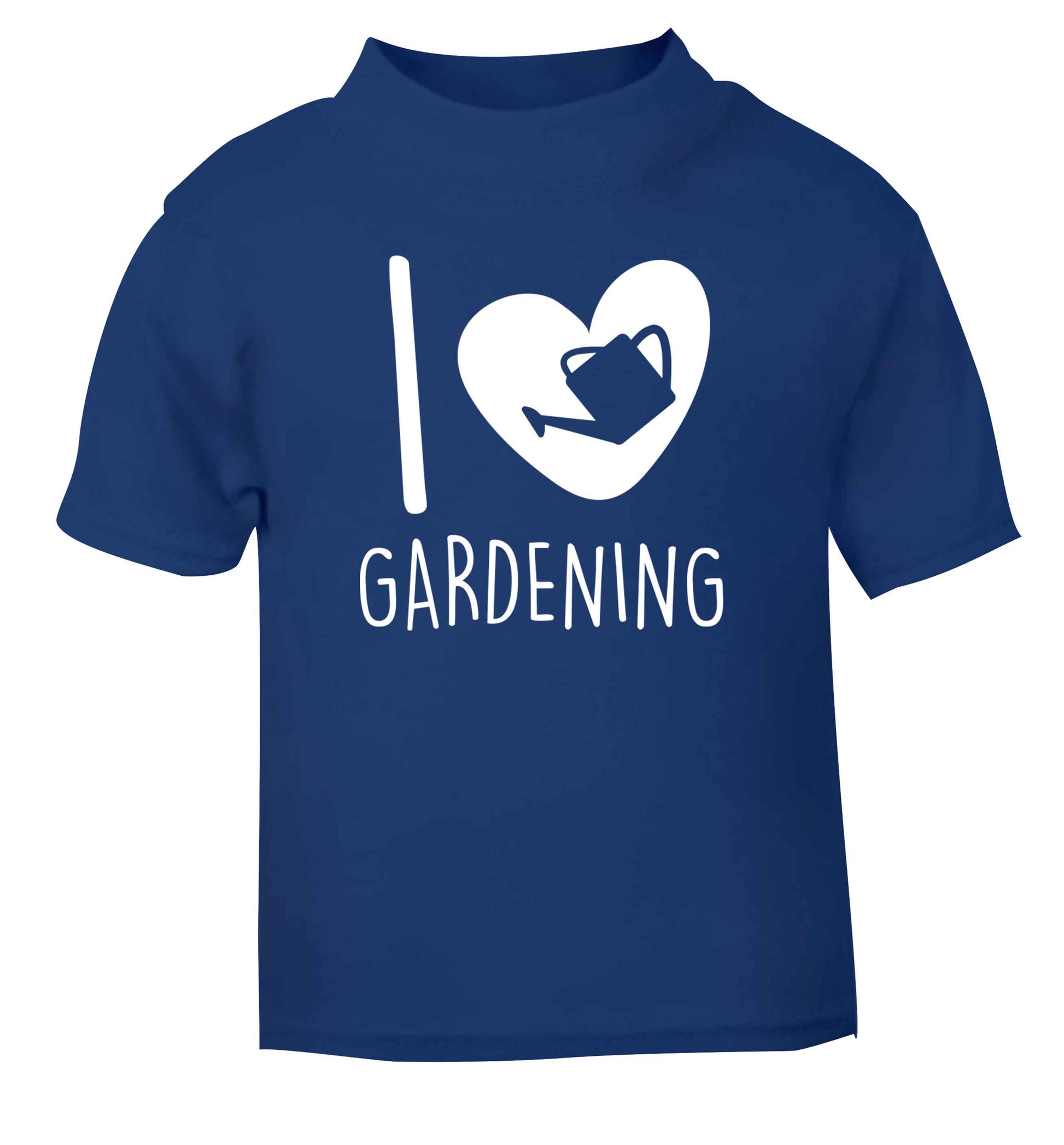 I love gardening blue Baby Toddler Tshirt 2 Years
