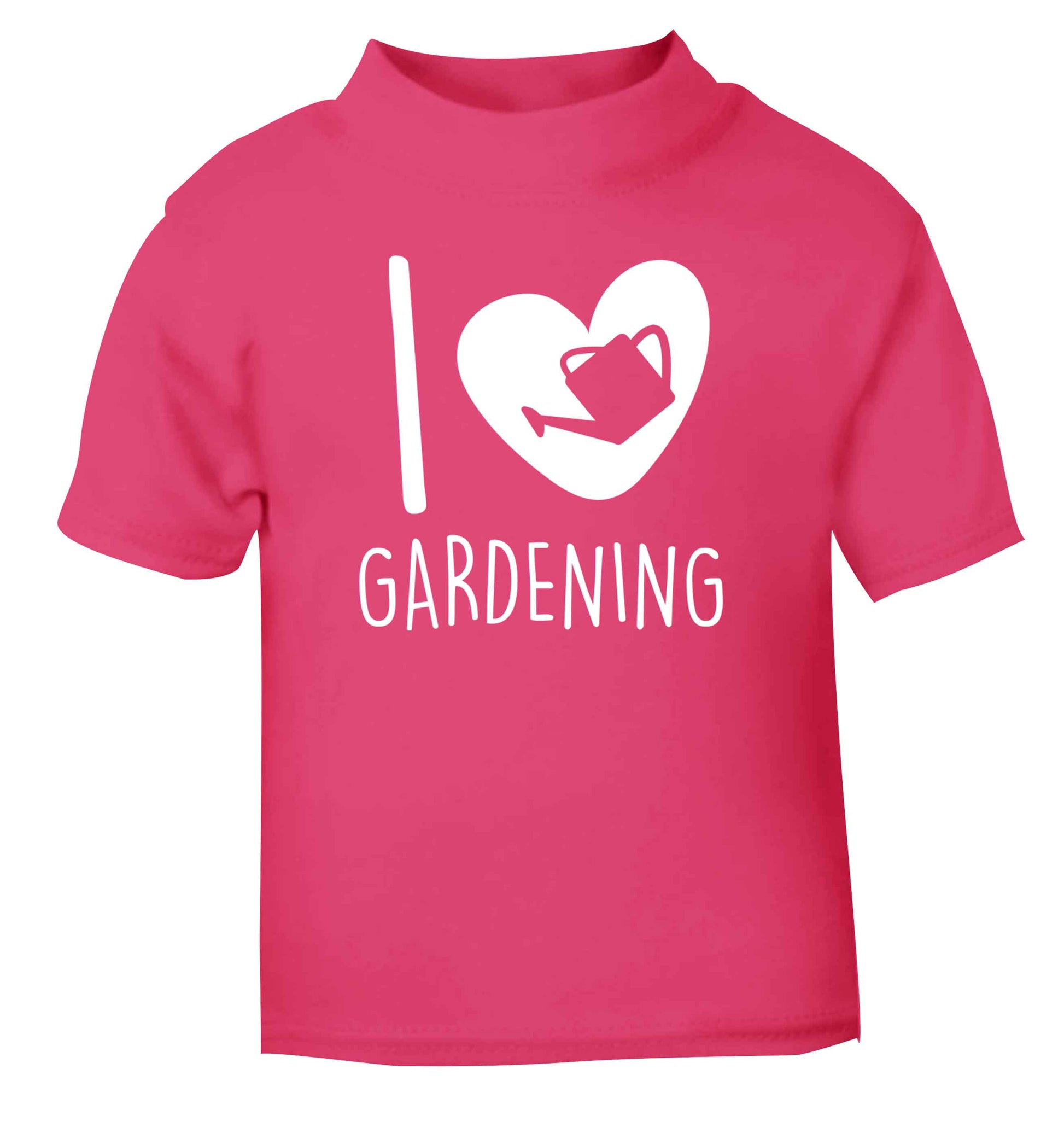 I love gardening pink Baby Toddler Tshirt 2 Years