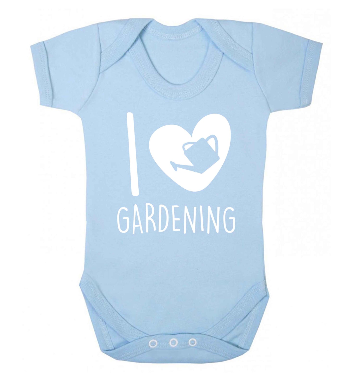 I love gardening Baby Vest pale blue 18-24 months