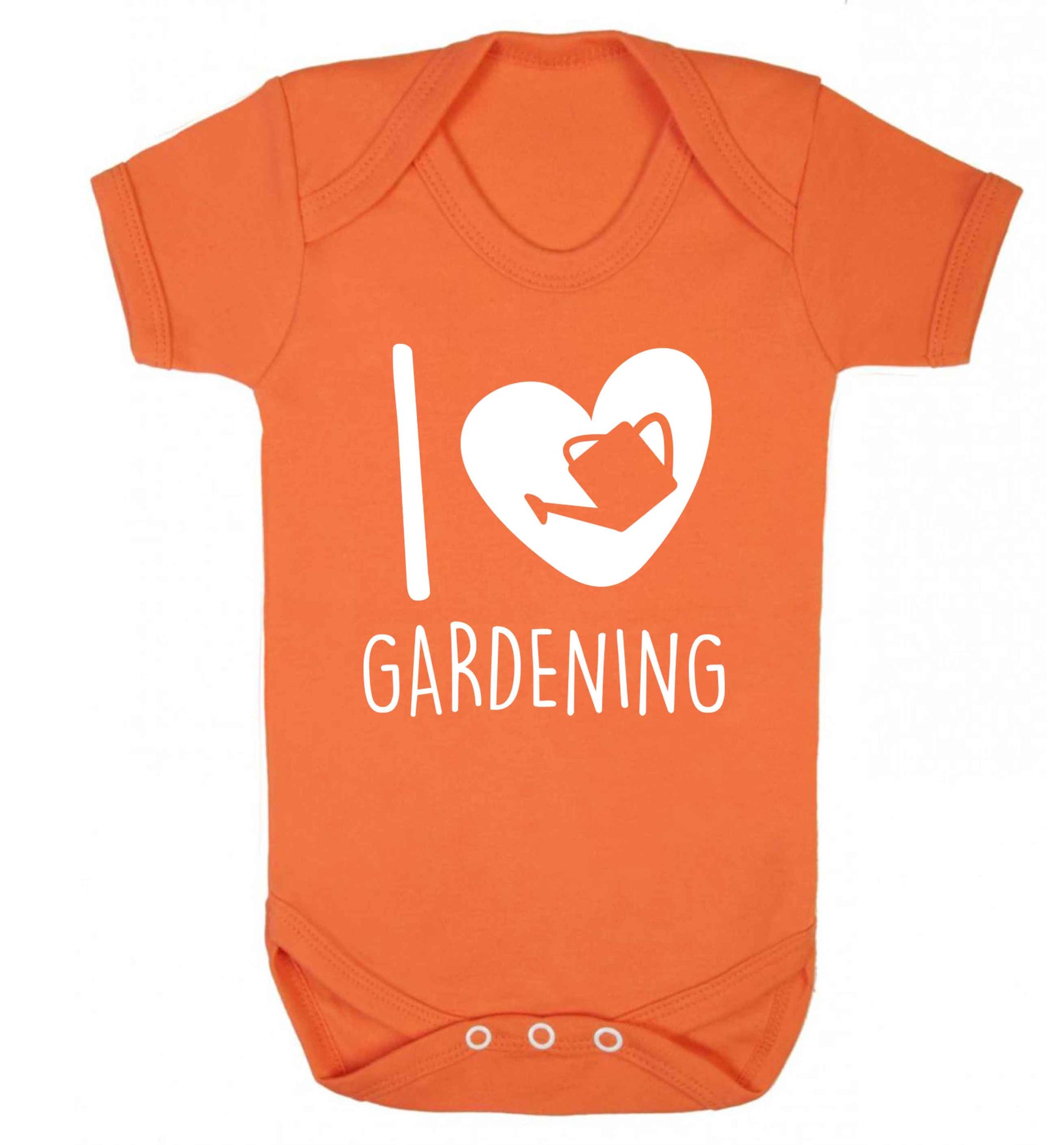 I love gardening Baby Vest orange 18-24 months