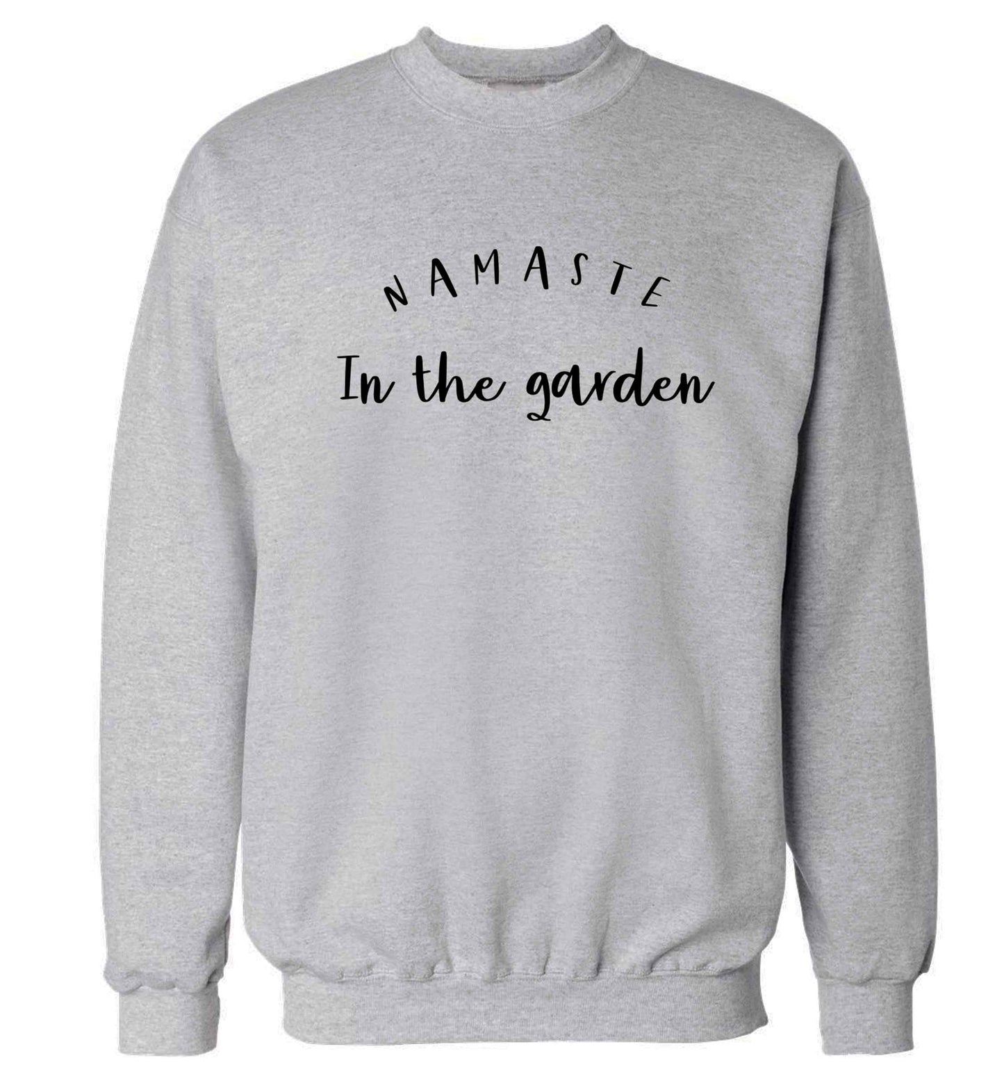 Namaste in the garden Adult's unisex grey Sweater 2XL