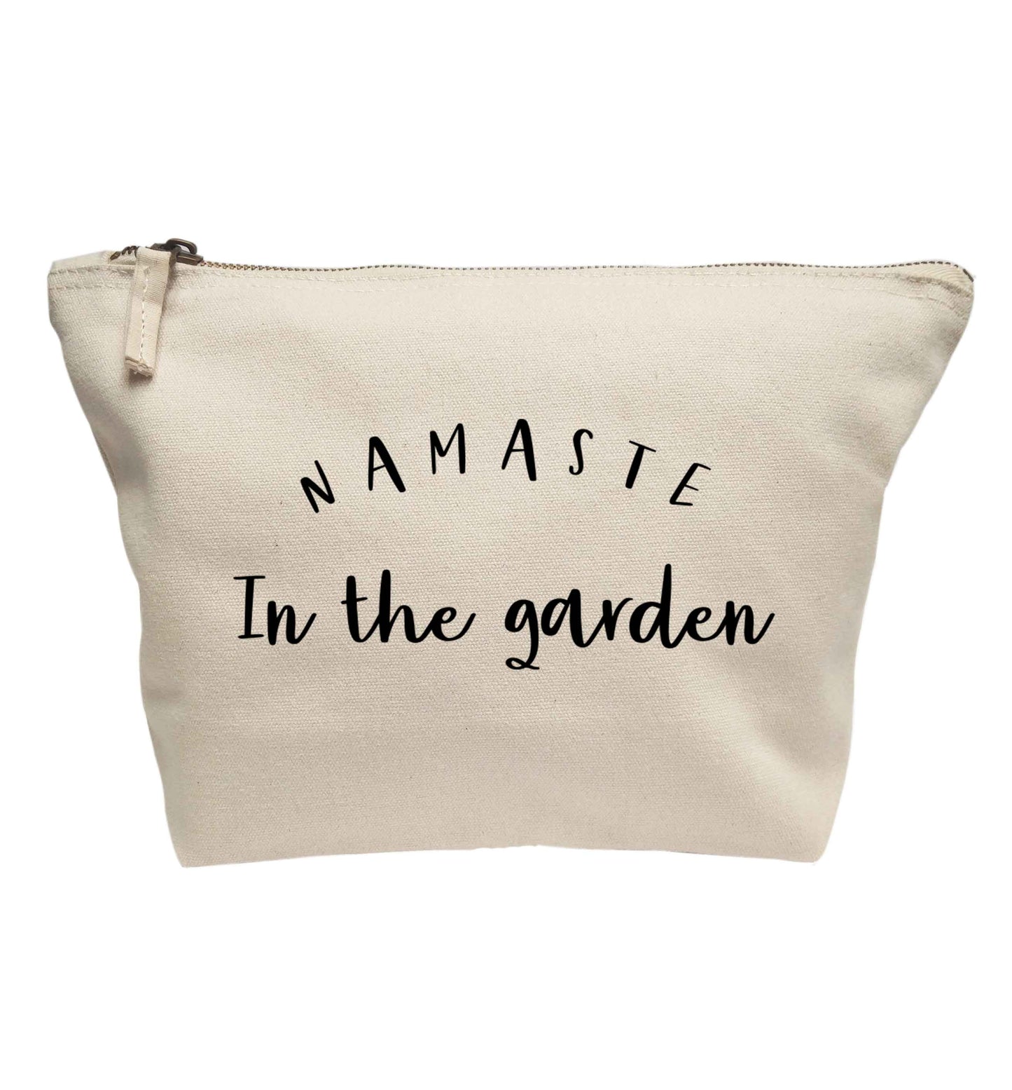 Namaste in the garden | makeup / wash bag