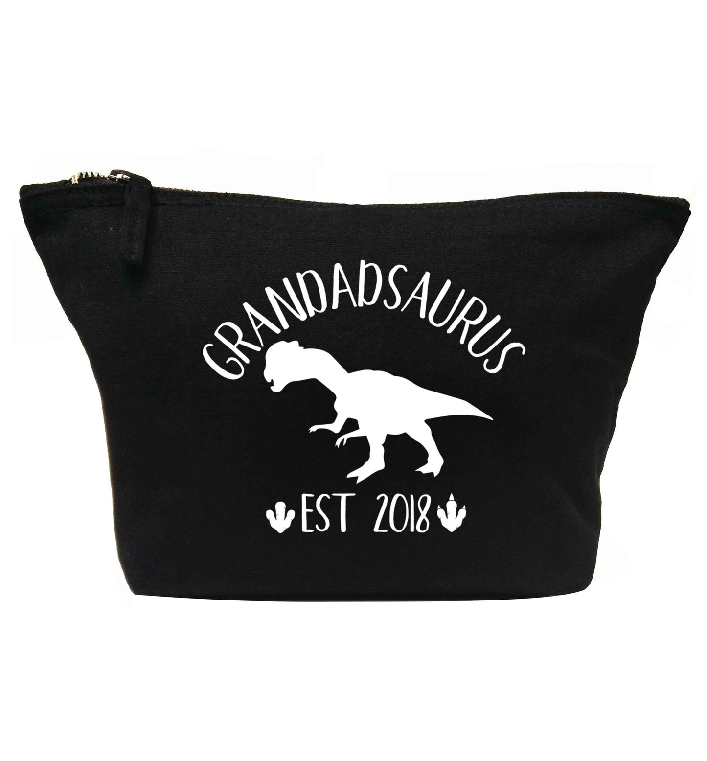 Personalised grandadsaurus since (custom date) | makeup / wash bag