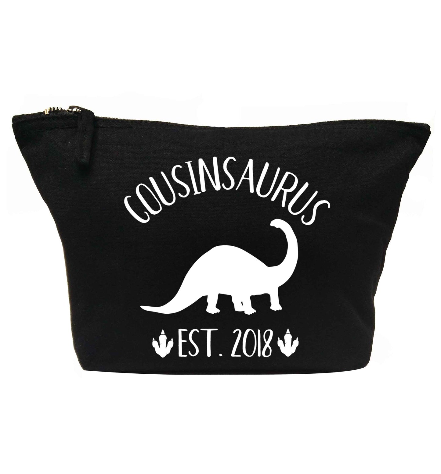 Personalised cousinsaurus since (custom date) | makeup / wash bag