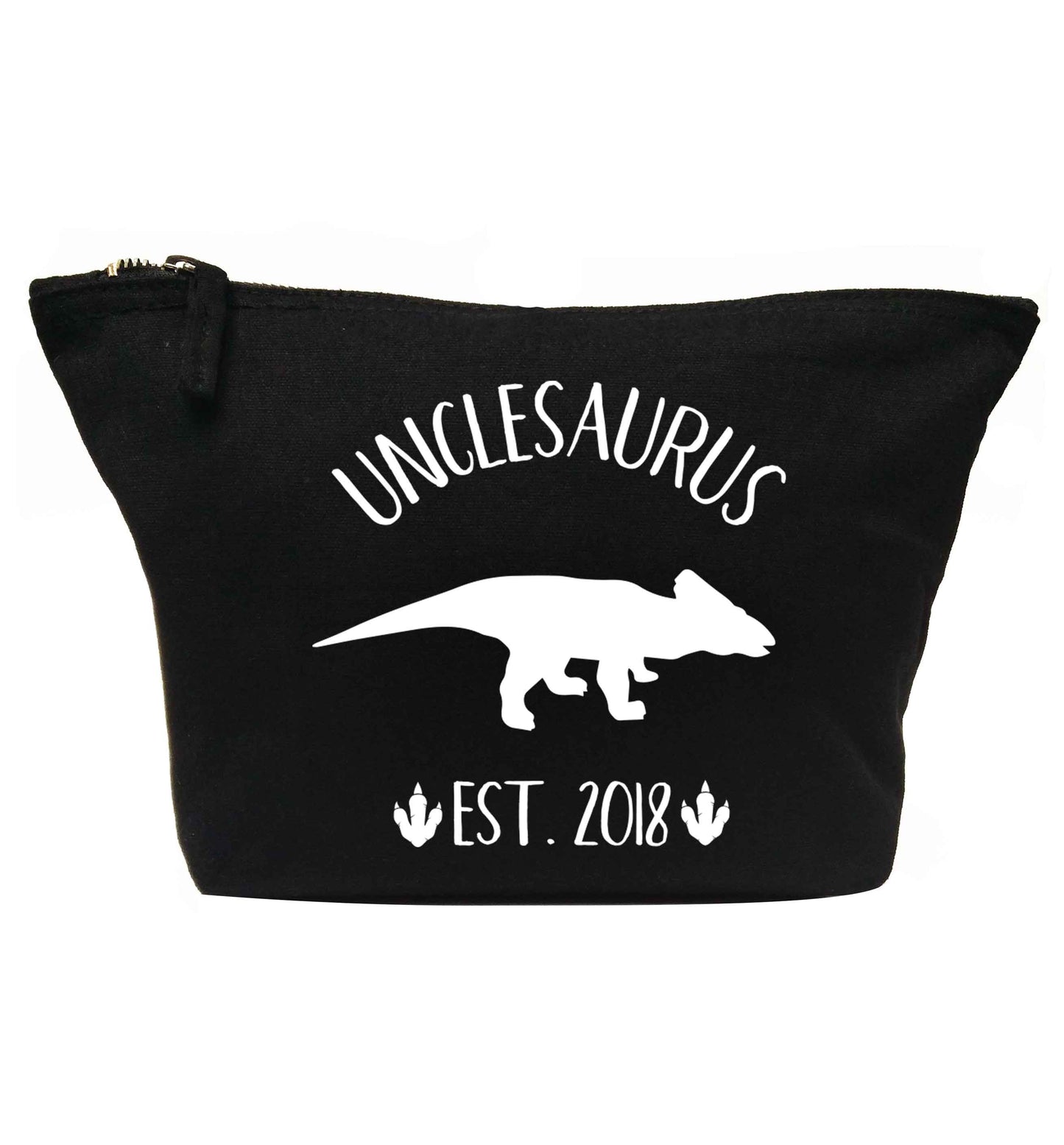 Personalised unclesaurus since (custom date) | makeup / wash bag