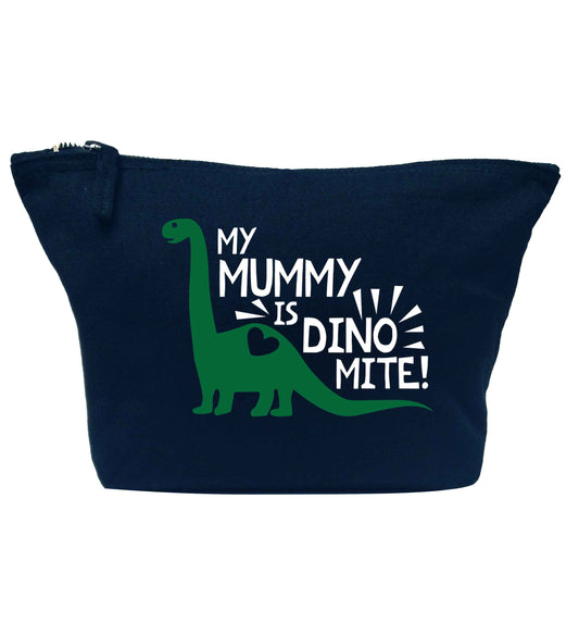 My mummy is dinomite navy makeup bag