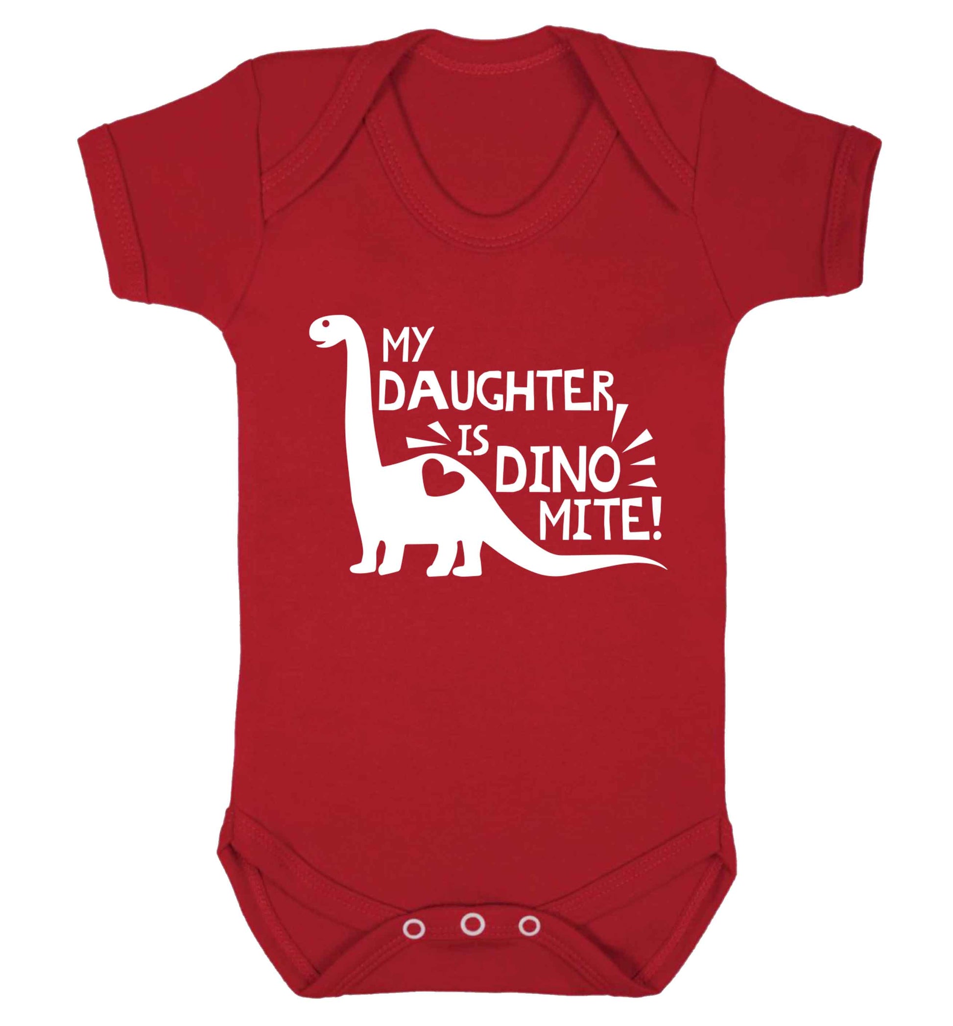 My daughter is dinomite! Baby Vest red 18-24 months