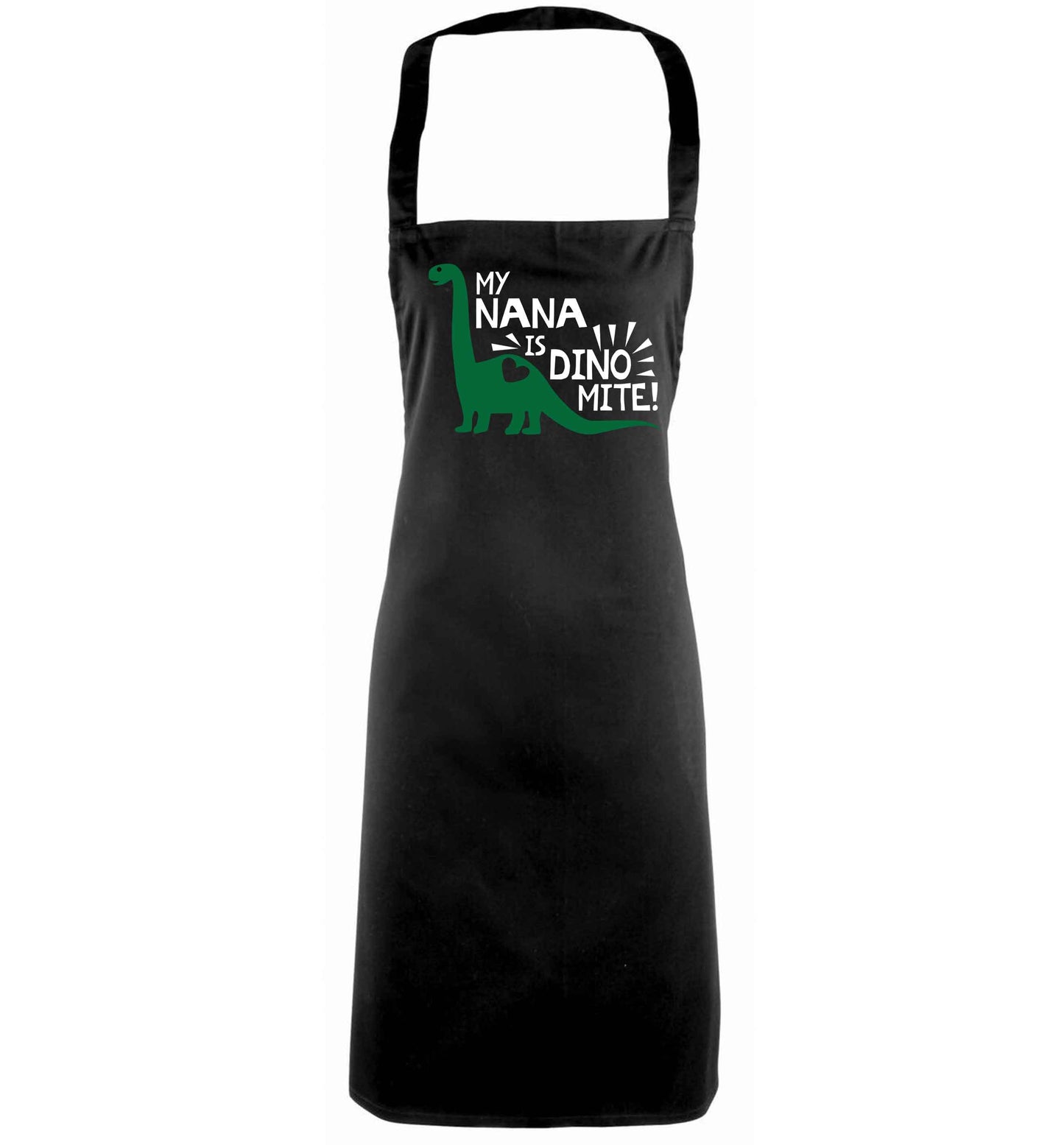 My nana is dinomite! black apron