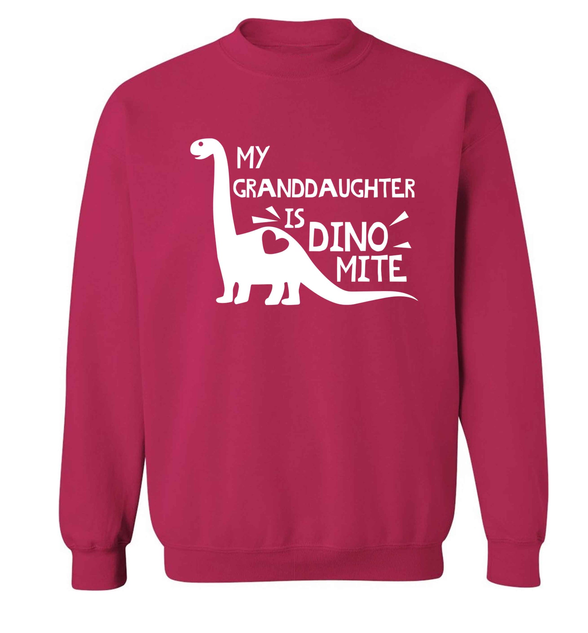 My granddaughter is dinomite! Adult's unisex pink Sweater 2XL