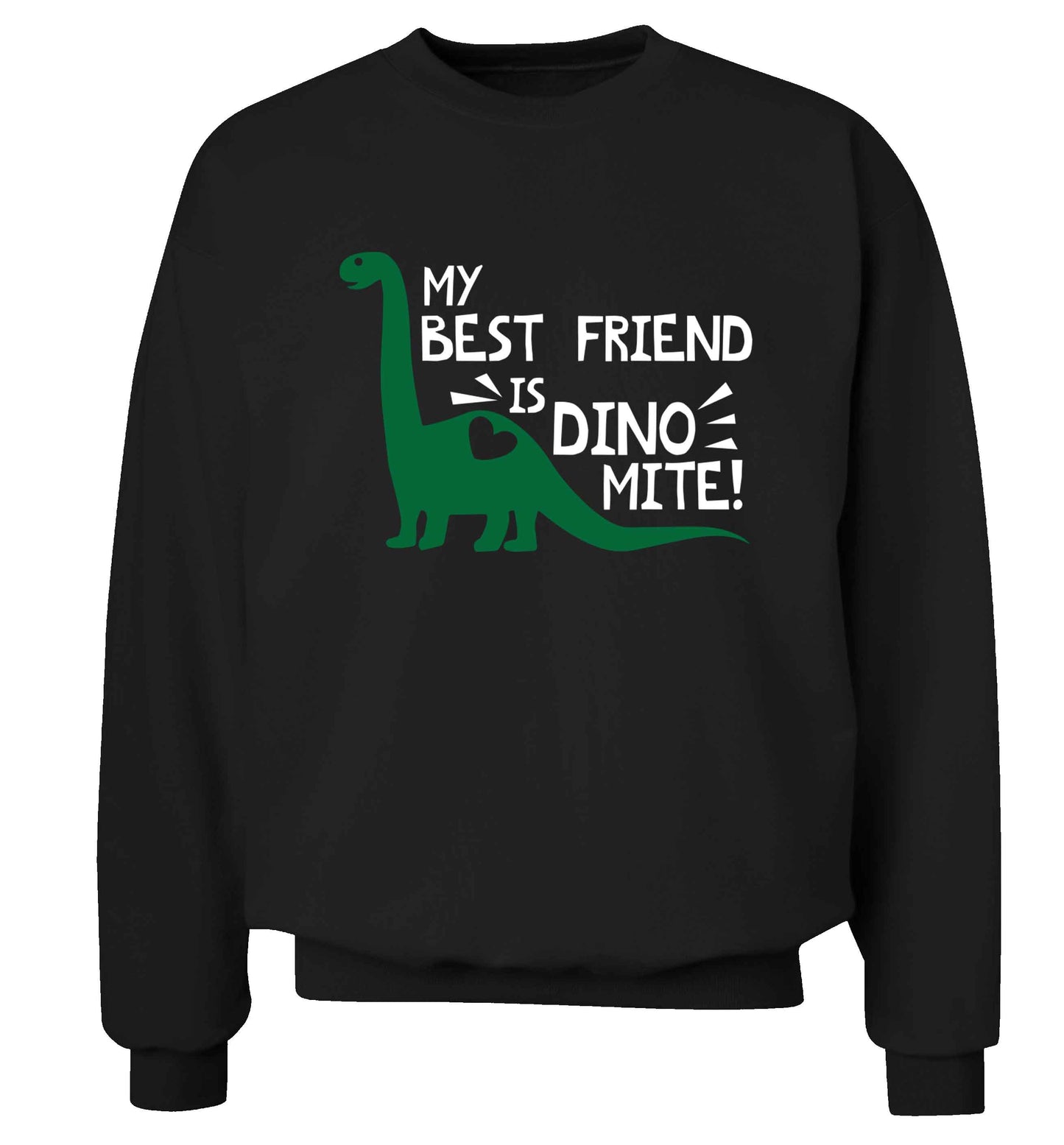 My best friend is dinomite! Adult's unisex black Sweater 2XL
