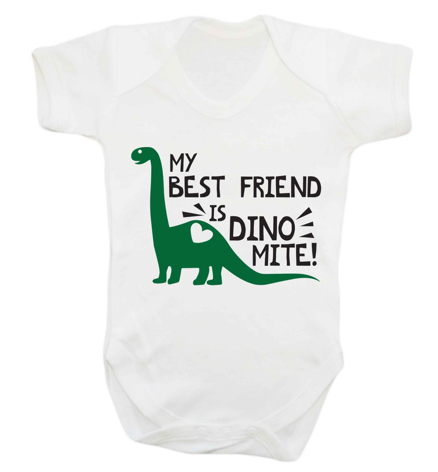 My best friend is dinomite! Baby Vest white 18-24 months