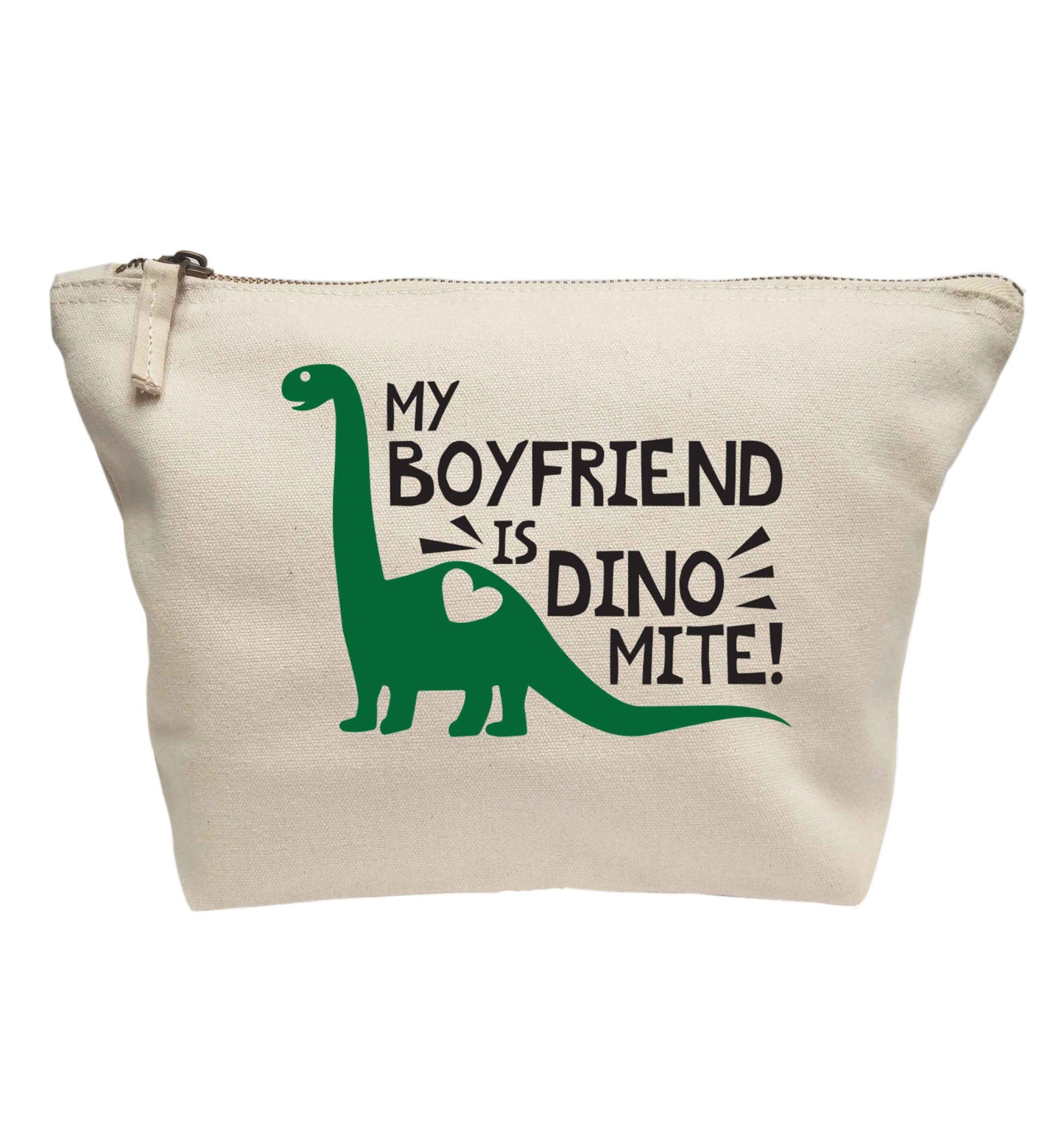 My boyfriend is dinomite! | makeup / wash bag