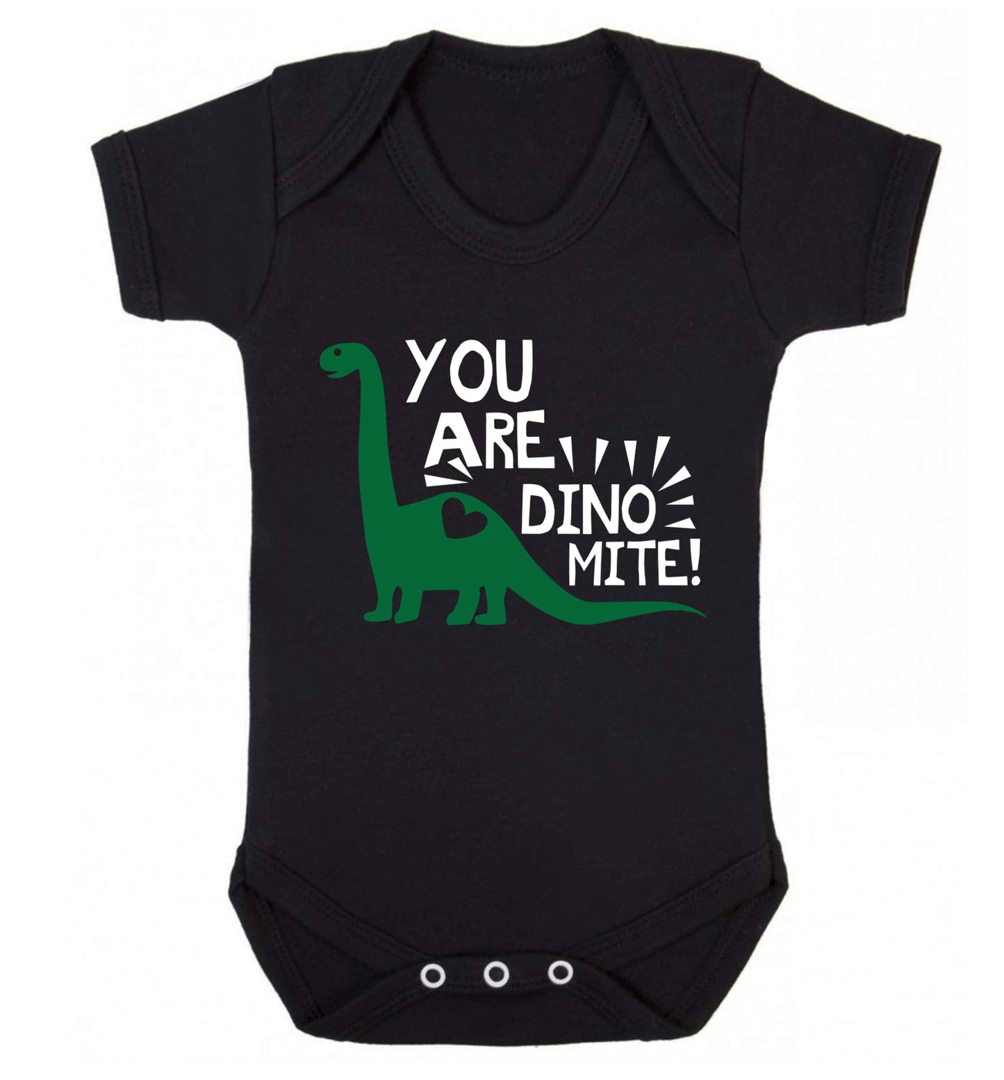 You are dinomite! Baby Vest black 18-24 months