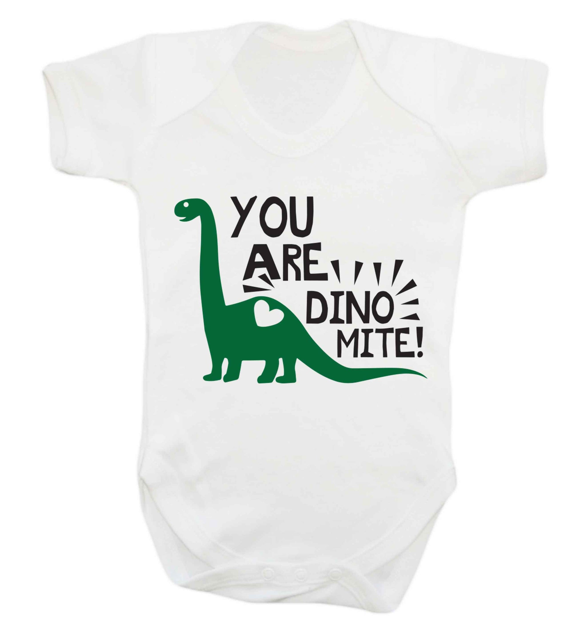You are dinomite! Baby Vest white 18-24 months