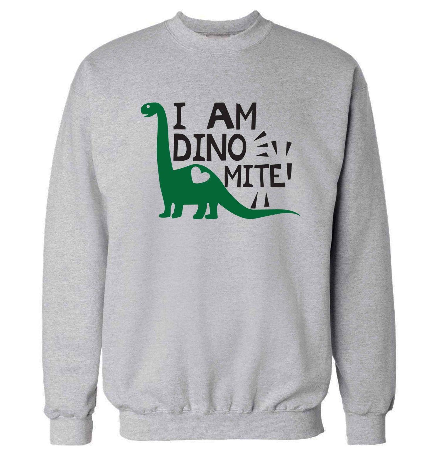 I am dinomite! Adult's unisex grey Sweater 2XL