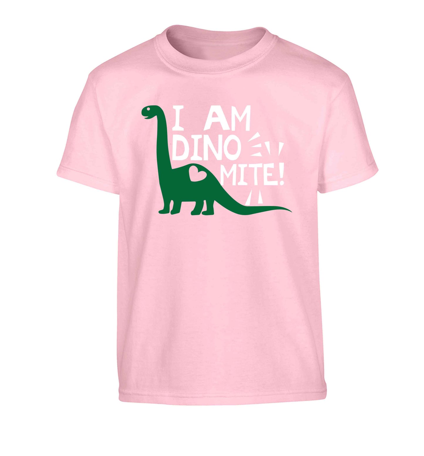 I am dinomite! Children's light pink Tshirt 12-13 Years