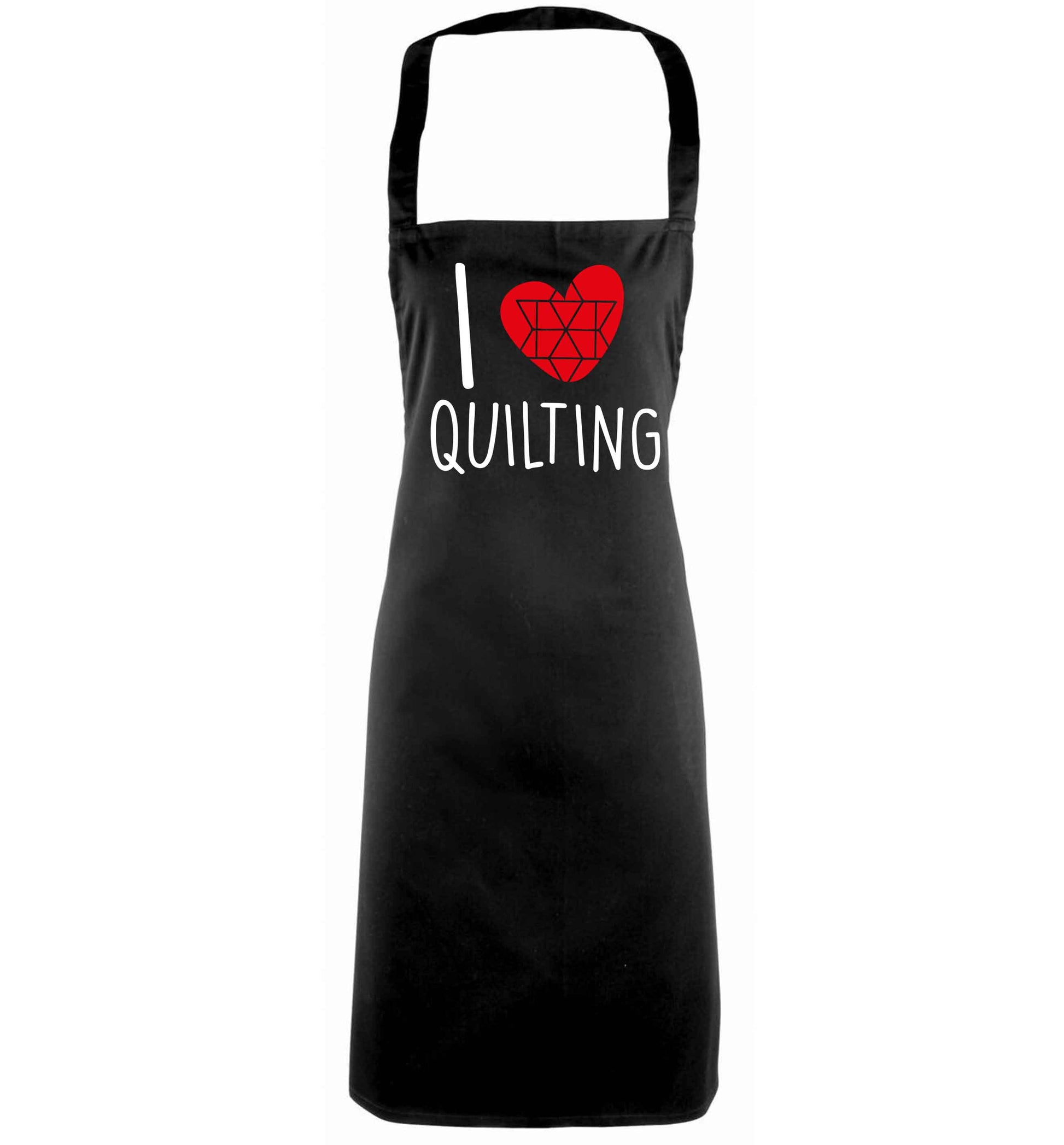 I love quilting black apron