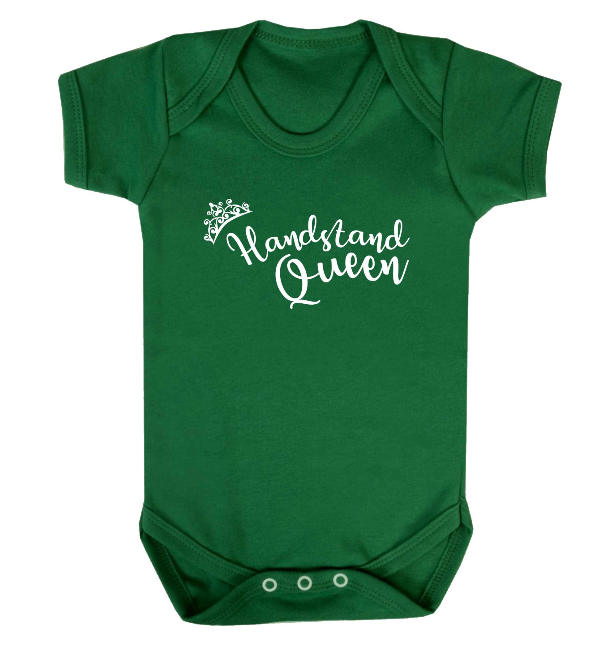 Handstand Queen Baby Vest green 18-24 months