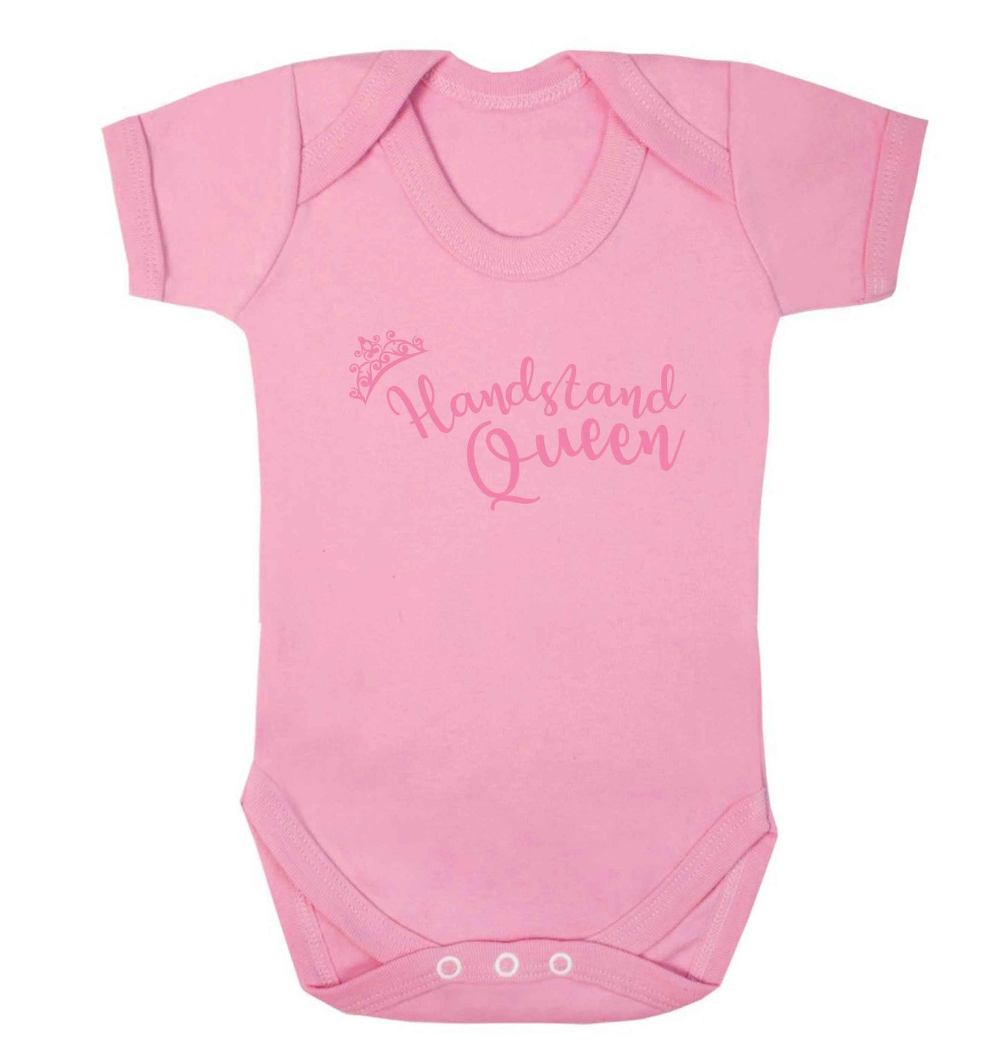 Handstand Queen Baby Vest pale pink 18-24 months