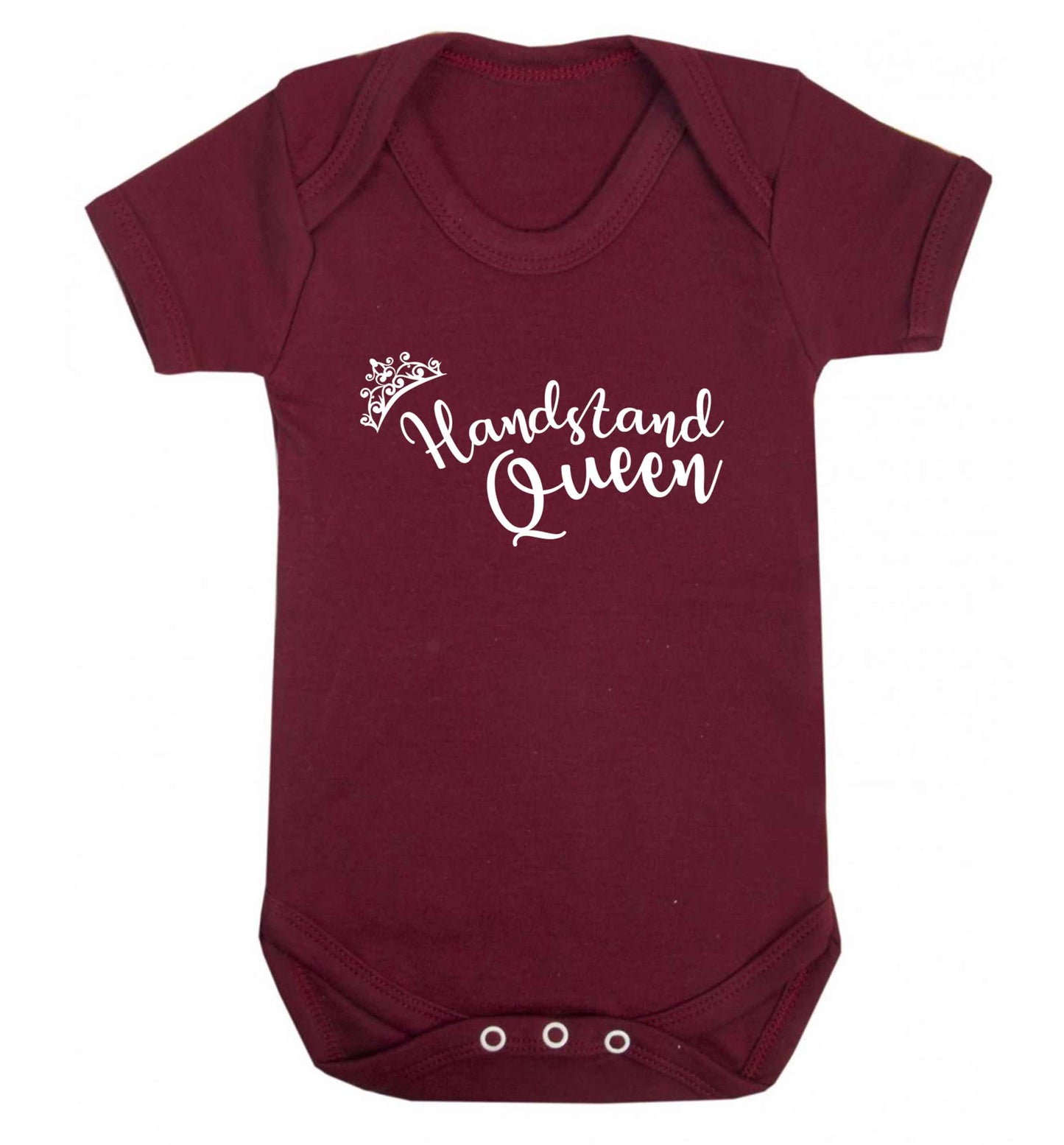 Handstand Queen Baby Vest maroon 18-24 months