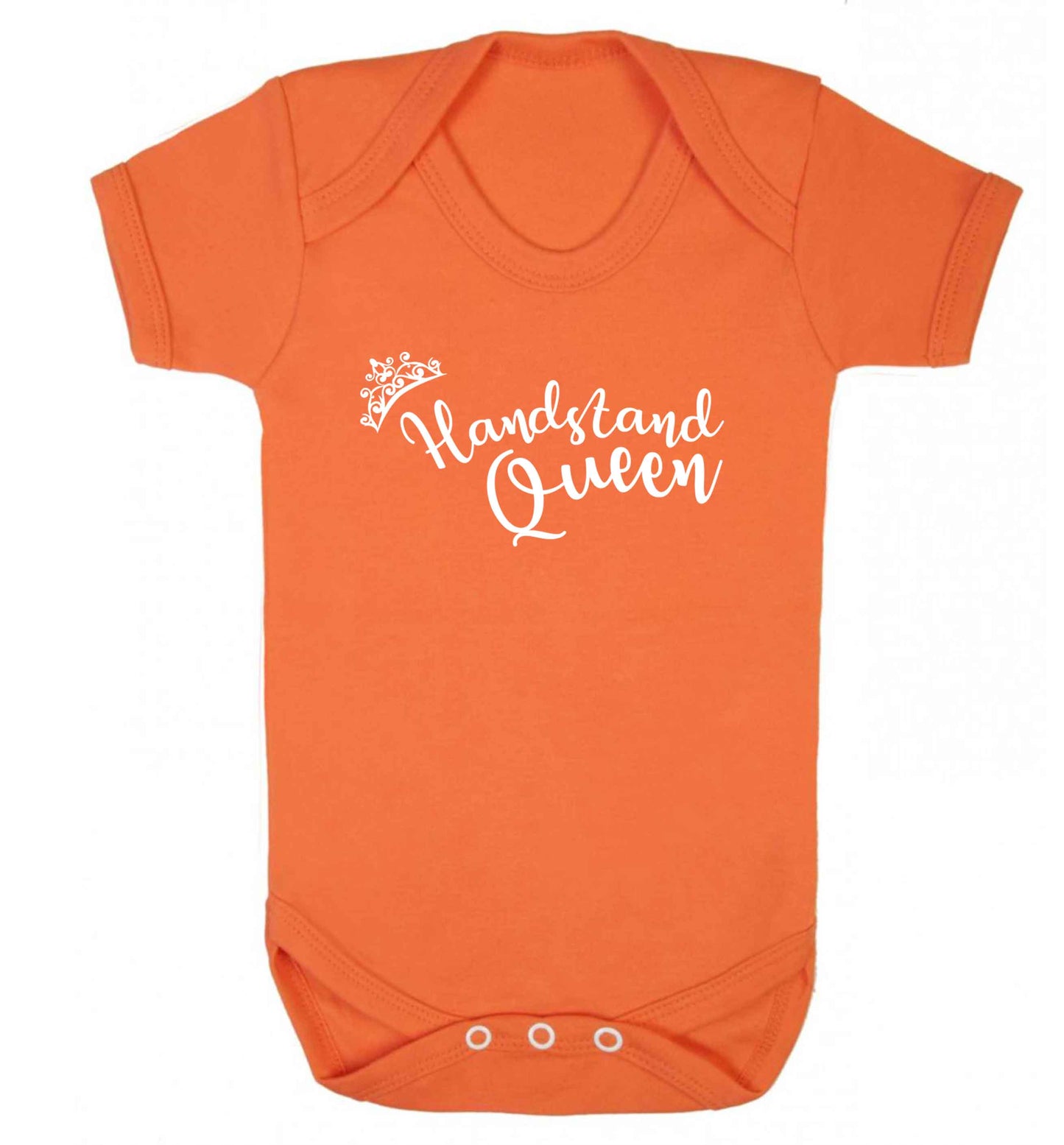 Handstand Queen Baby Vest orange 18-24 months