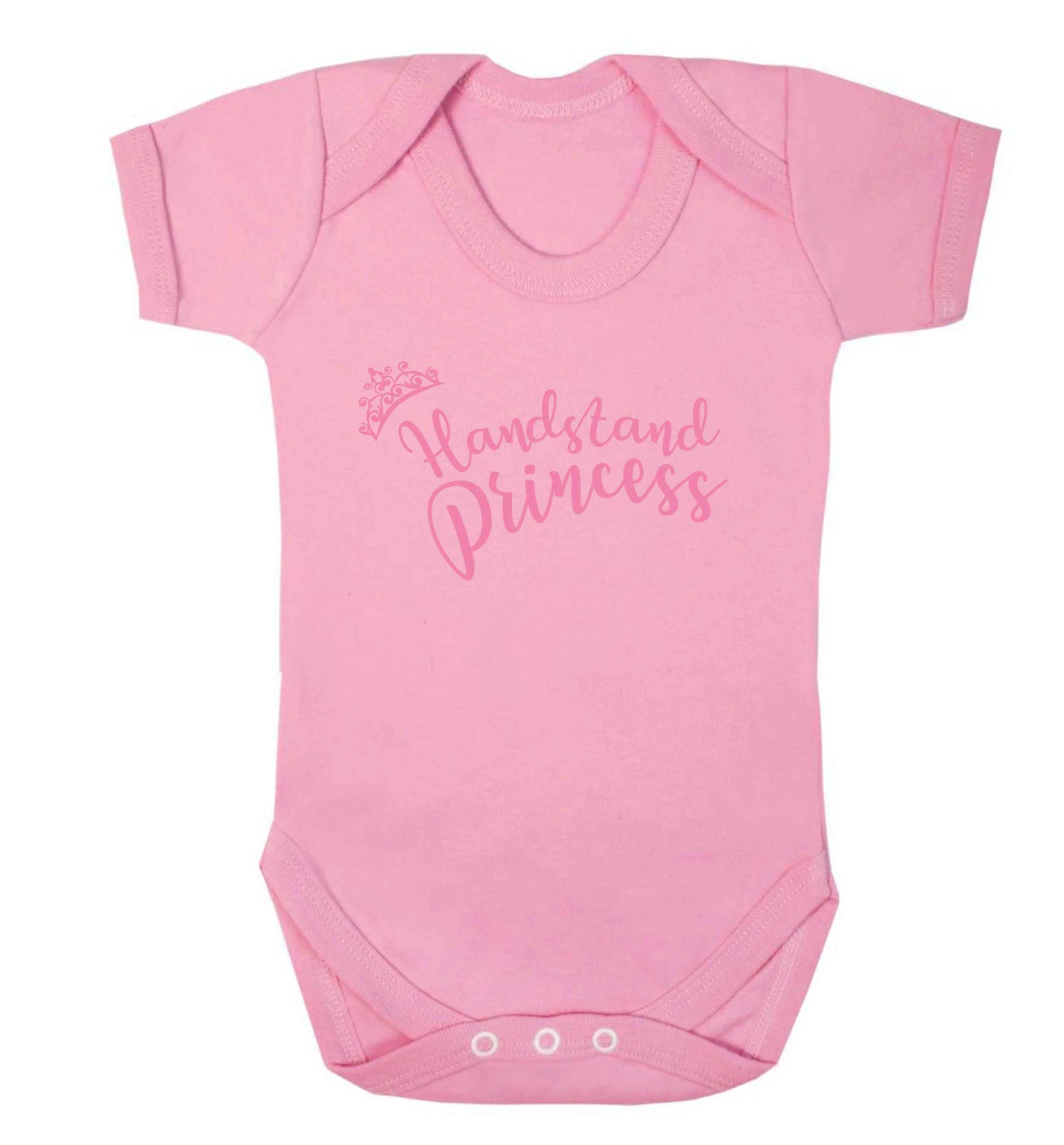 Handstand princess Baby Vest pale pink 18-24 months