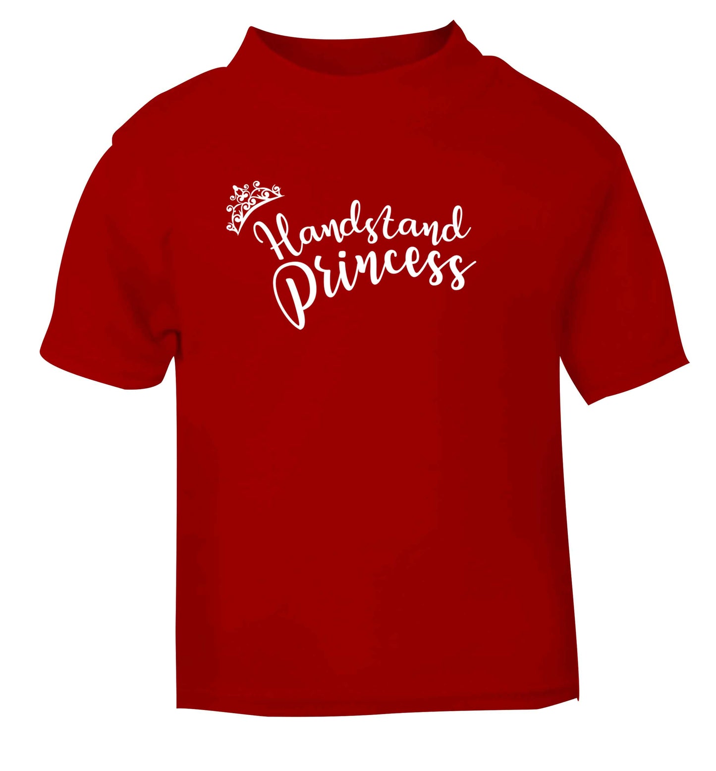 Handstand princess red Baby Toddler Tshirt 2 Years