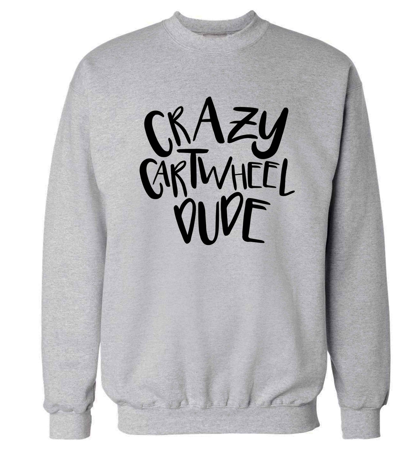 Crazy cartwheel dude Adult's unisex grey Sweater 2XL