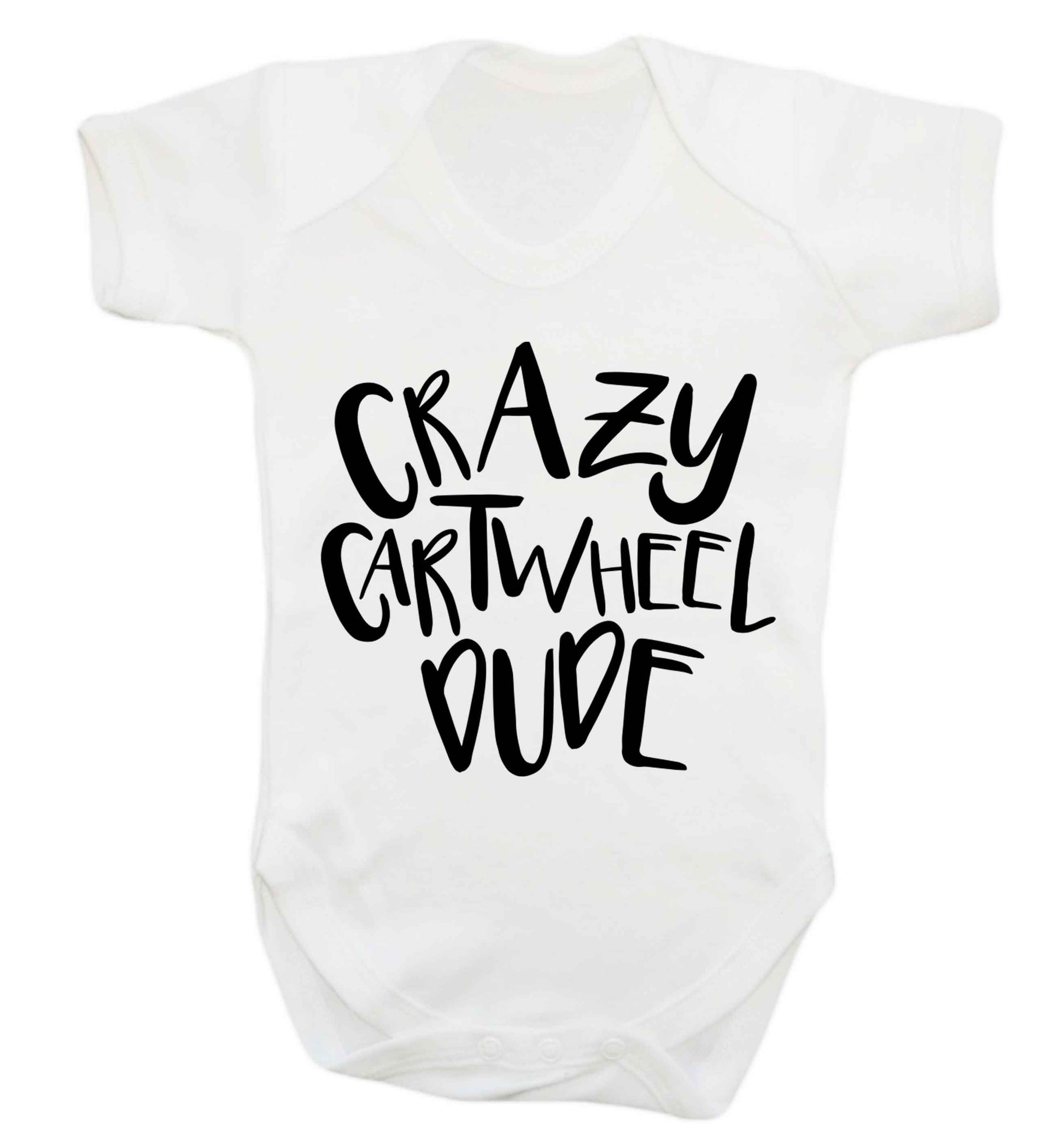 Crazy cartwheel dude Baby Vest white 18-24 months