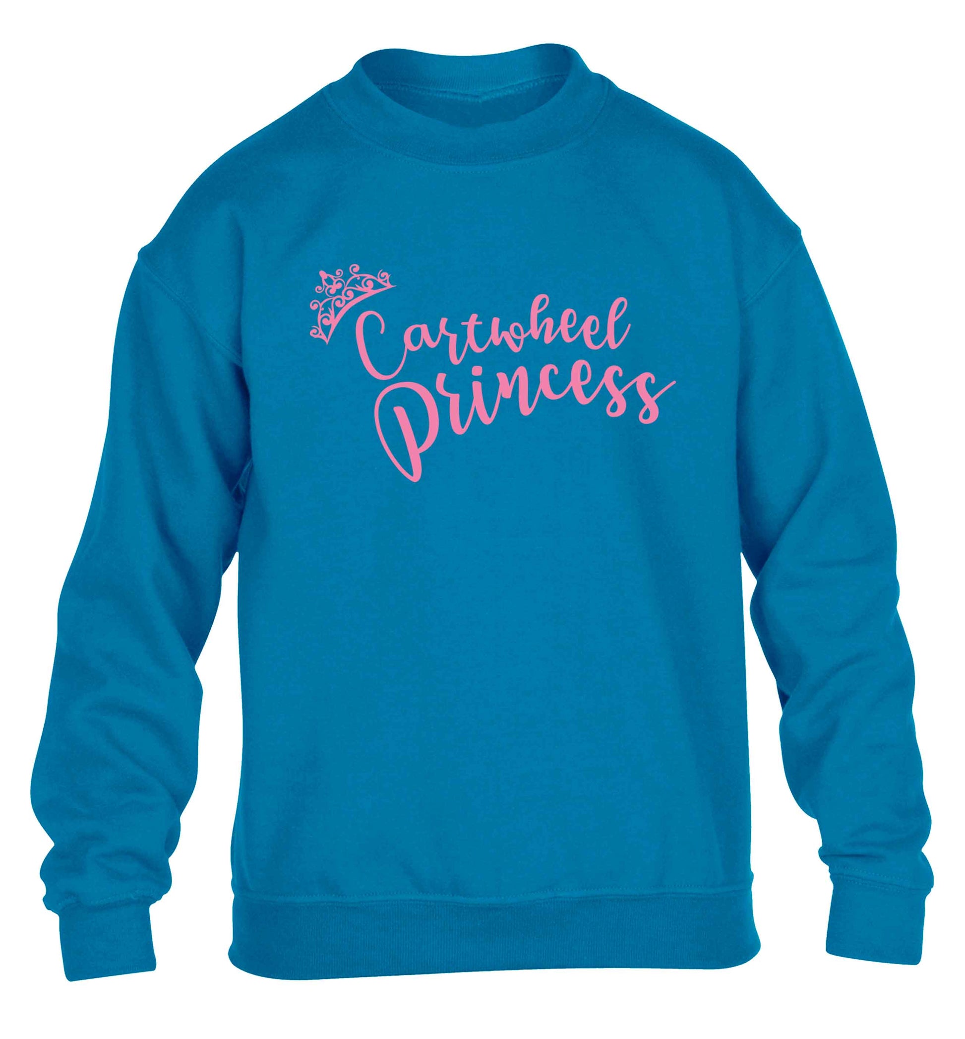 Cartwheel princess children's blue sweater 12-13 Years