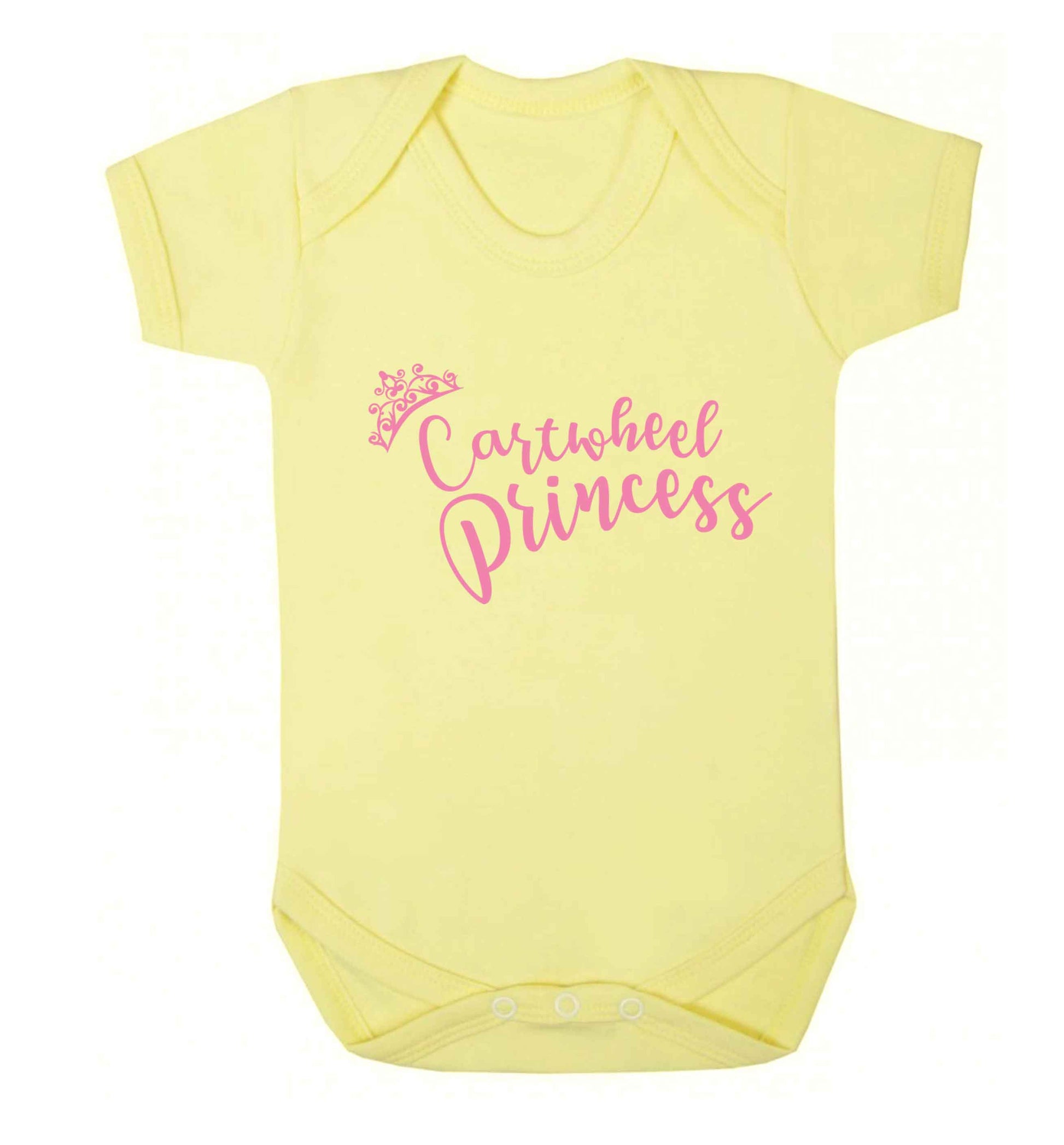 Cartwheel princess Baby Vest pale yellow 18-24 months