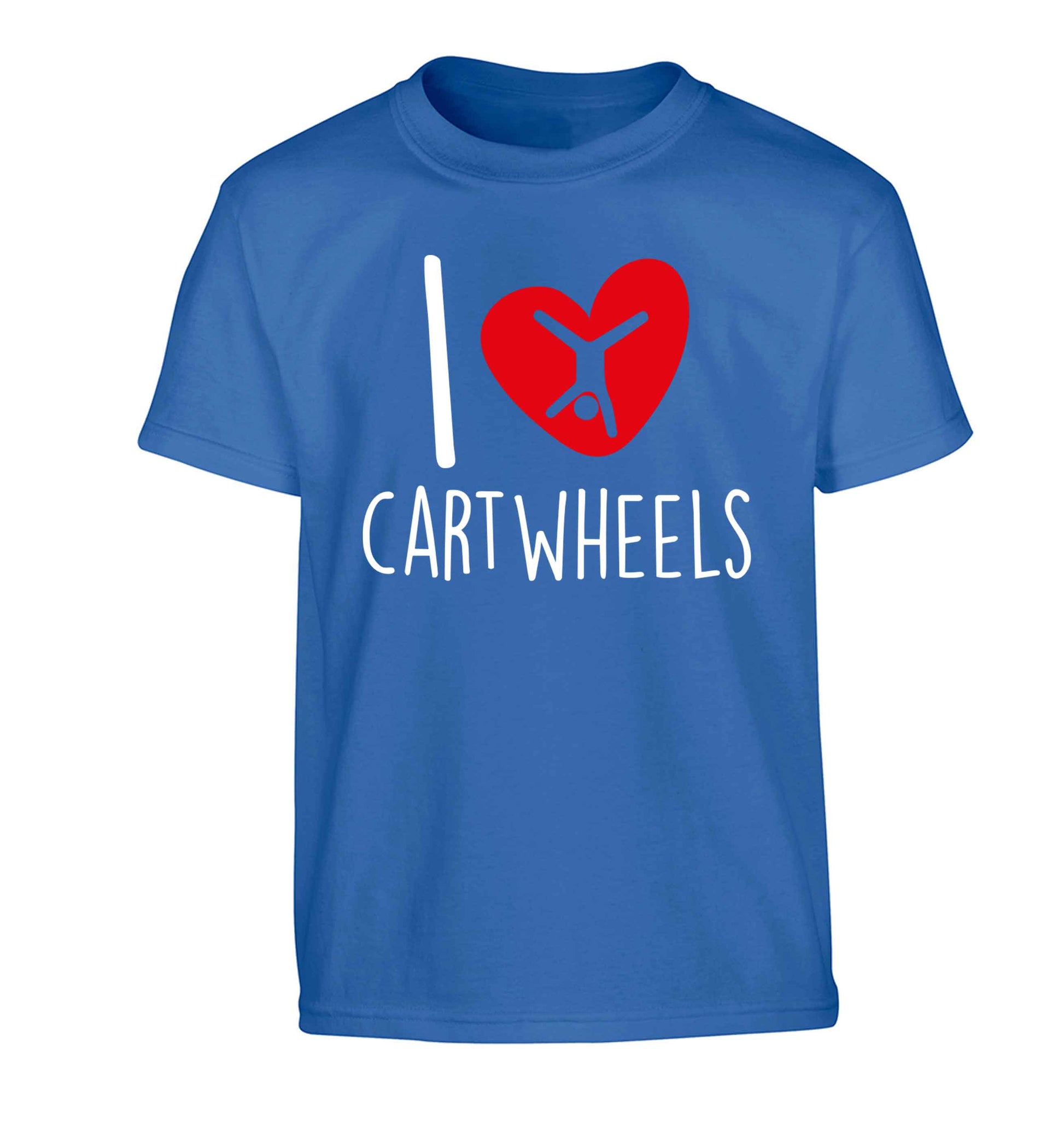 I love cartwheels Children's blue Tshirt 12-13 Years