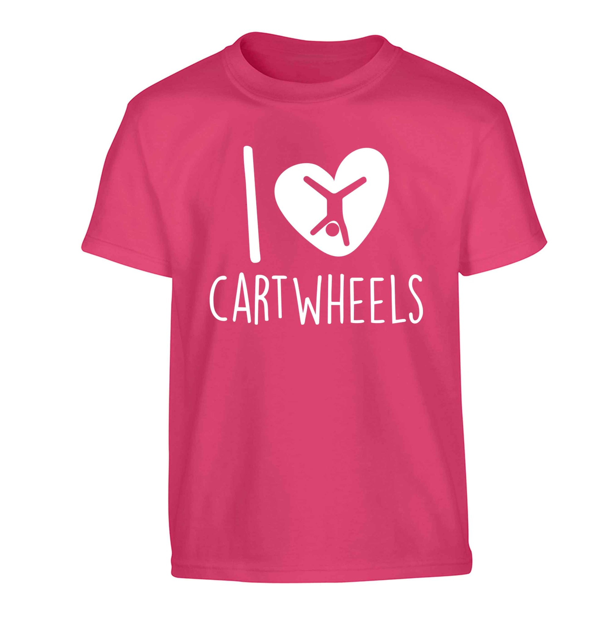 I love cartwheels Children's pink Tshirt 12-13 Years