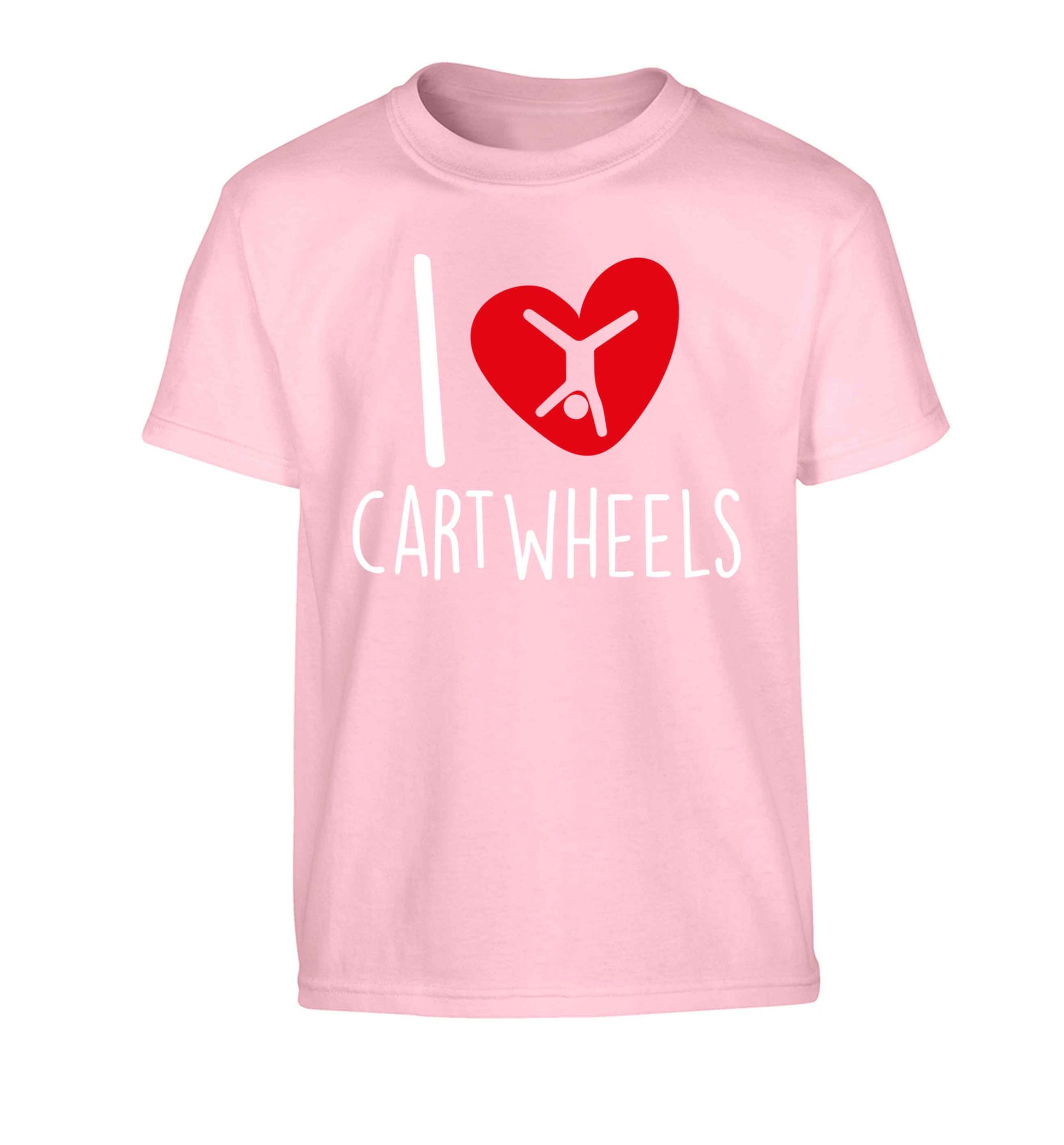 I love cartwheels Children's light pink Tshirt 12-13 Years