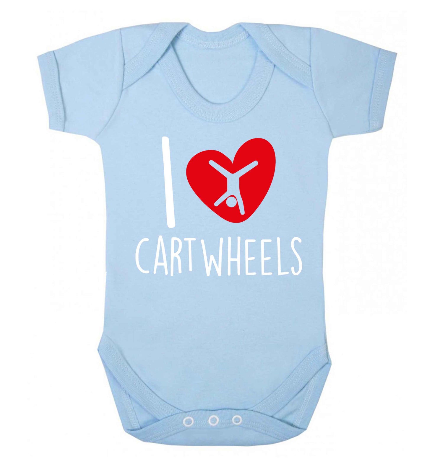 I love cartwheels Baby Vest pale blue 18-24 months