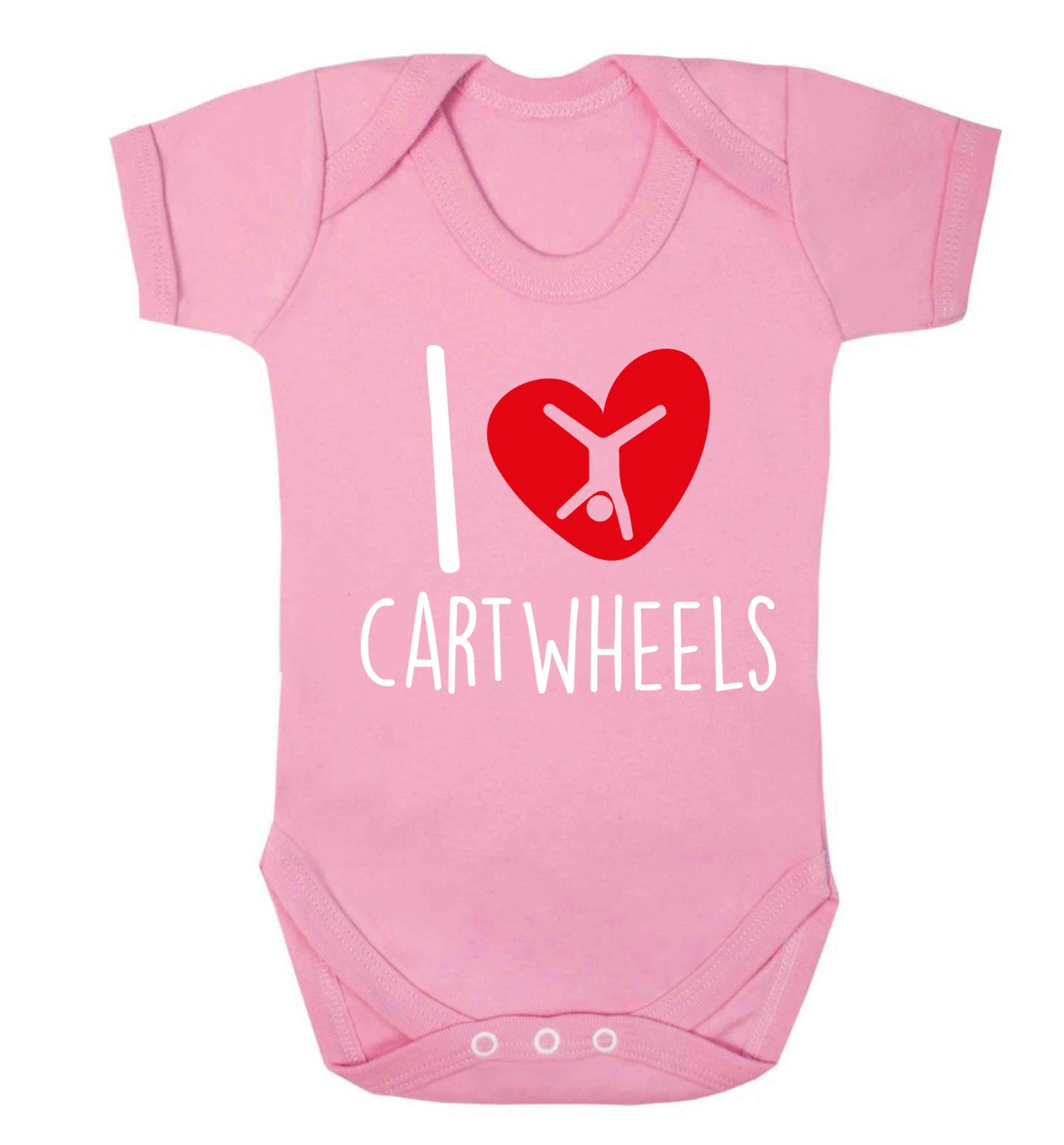 I love cartwheels Baby Vest pale pink 18-24 months
