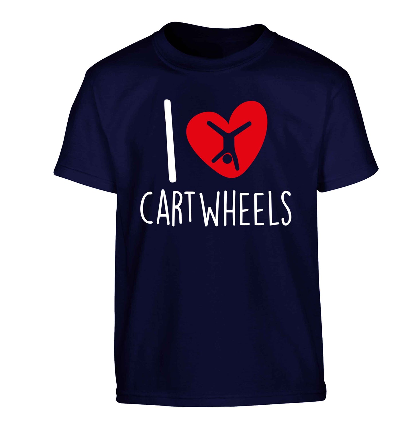 I love cartwheels Children's navy Tshirt 12-13 Years