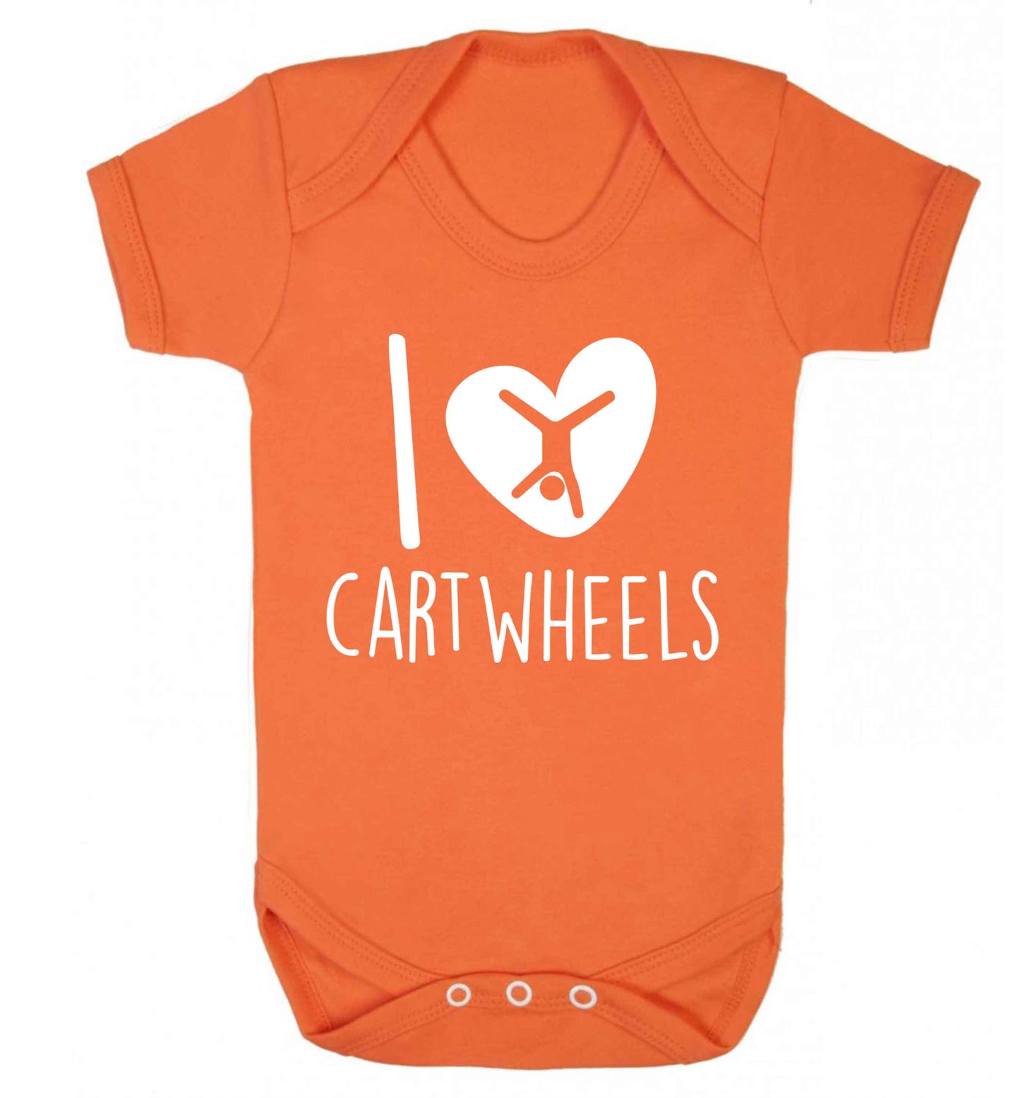 I love cartwheels Baby Vest orange 18-24 months