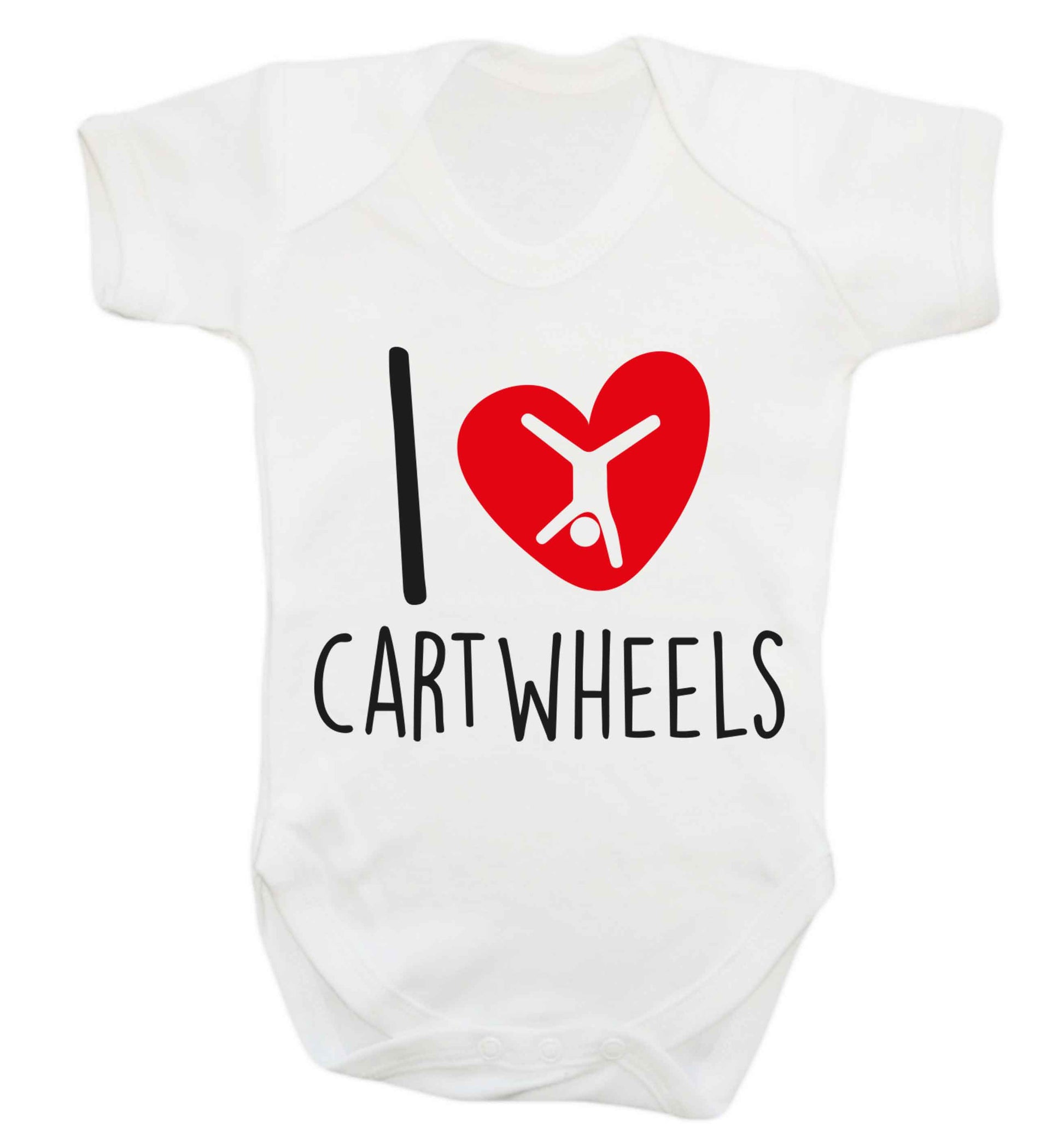 I love cartwheels Baby Vest white 18-24 months