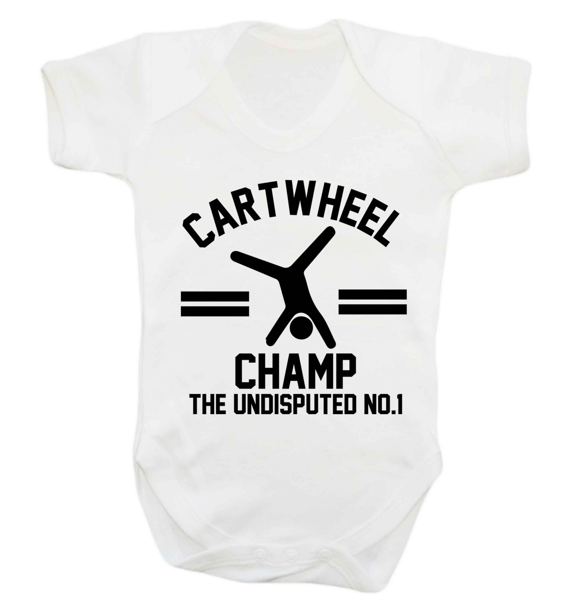 Undisputed cartwheel championship no.1  Baby Vest white 18-24 months