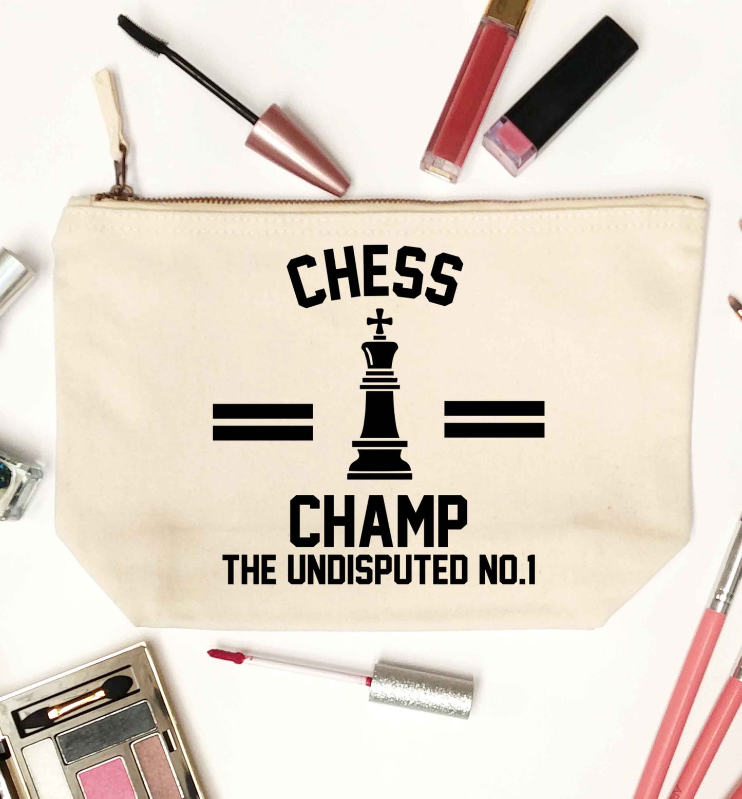 Undisputed chess championship no.1  natural makeup bag