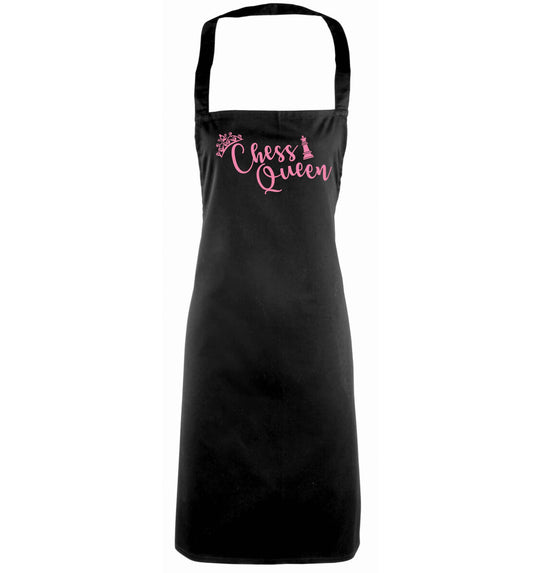 Pink chess queen  black apron