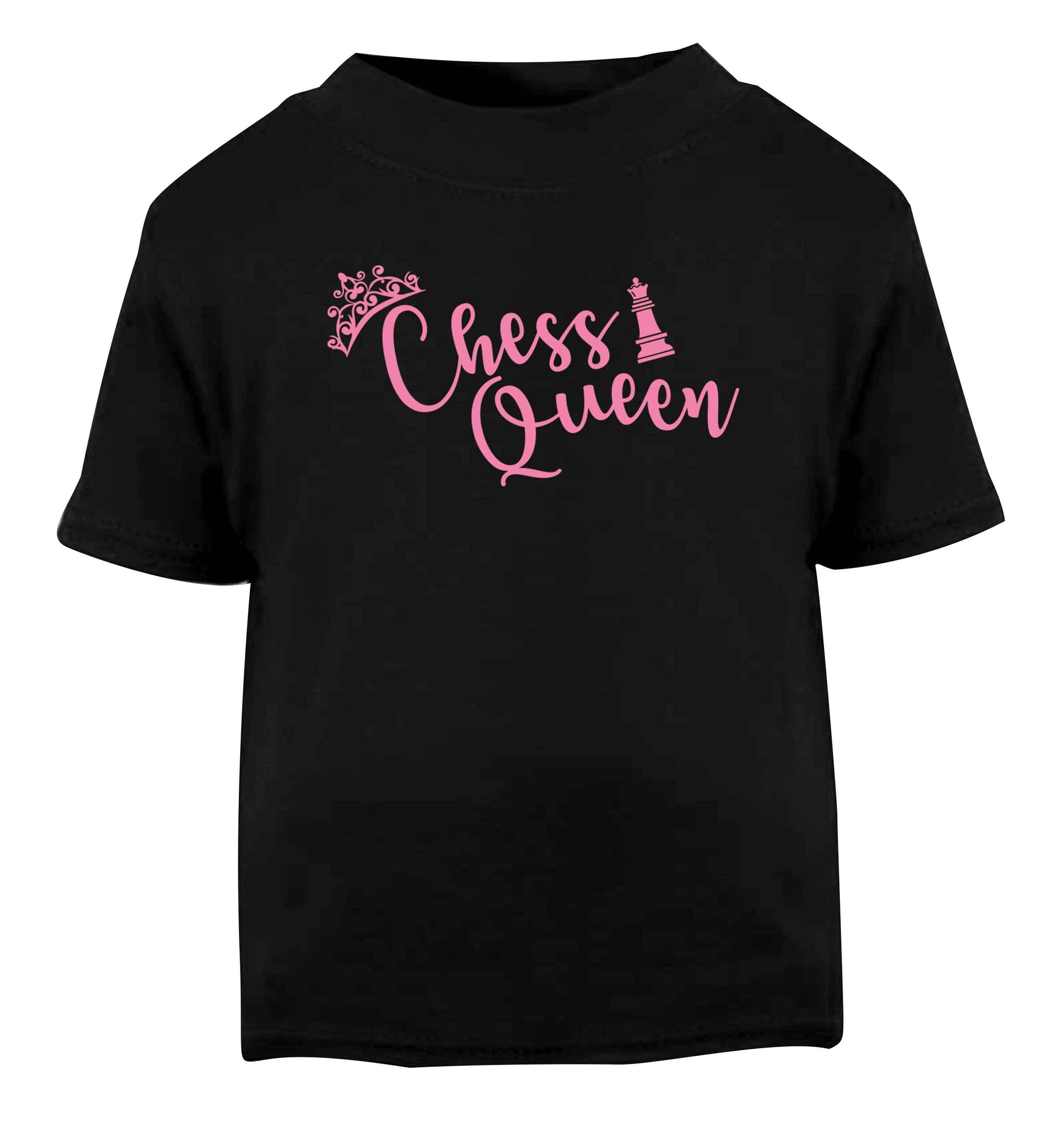 Pink chess queen  Black Baby Toddler Tshirt 2 years